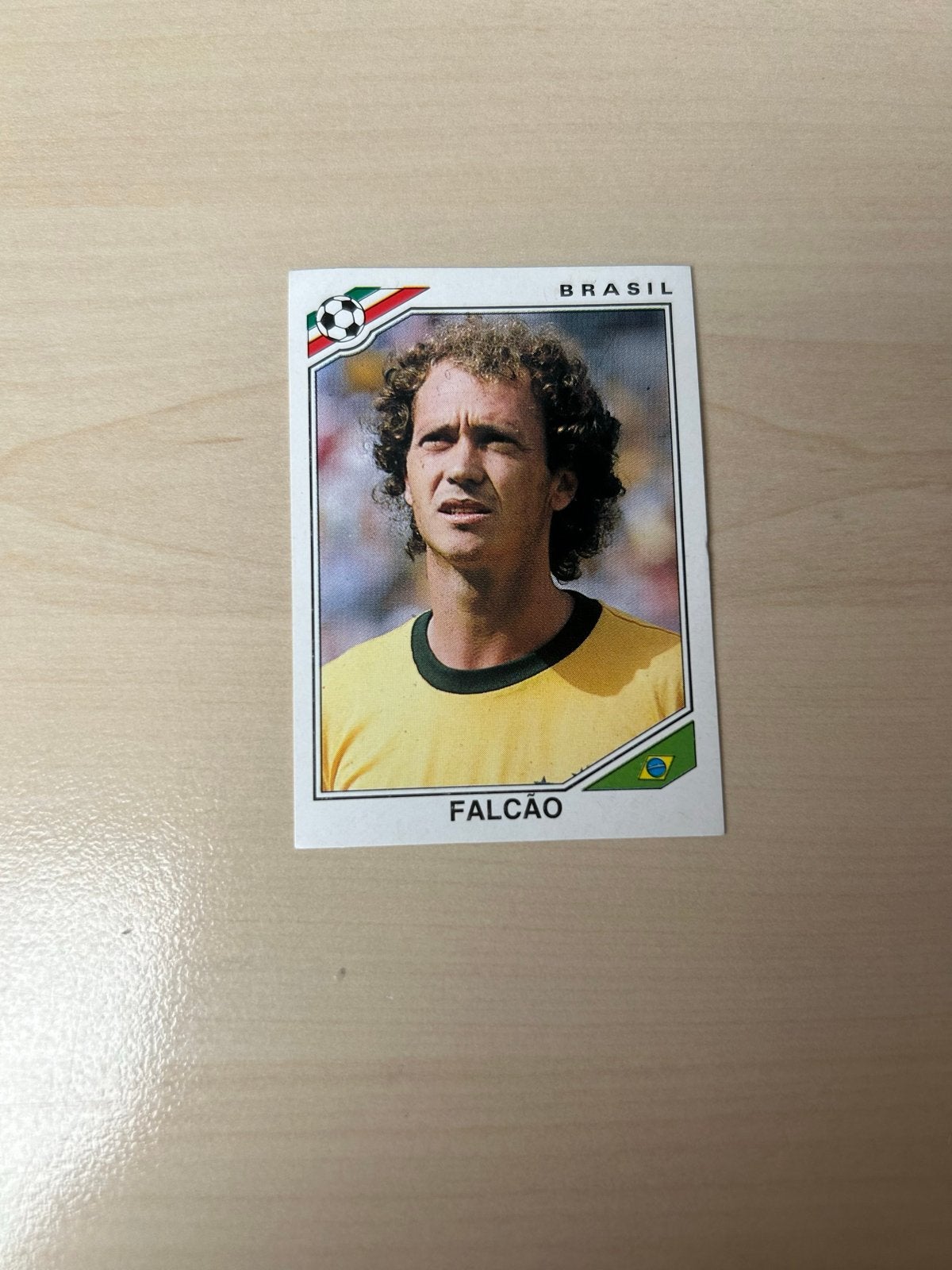 Falcao Panini Mexico 86 Voetbalplaatje - Brazilië, Hobby en Vrije tijd, Stickers en Plaatjes, Ophalen of Verzenden, Zo goed als nieuw