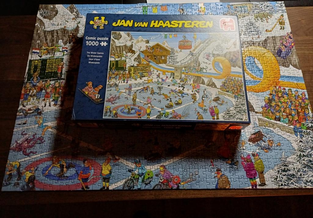 Jan van Haasteren Winterspelen 1000 stukjes legpuzzel, Ophalen, 500 t/m 1500 stukjes, Gebruikt, Legpuzzel
