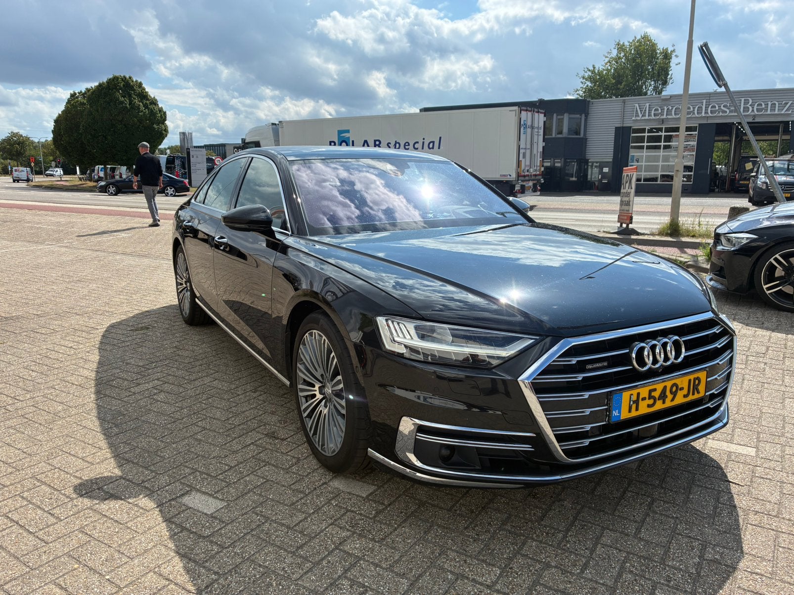 Audi A8 55 TFSI Quatro Pro Line Plus 4 Wielsturing ACC Soft, Auto diversen, Schadeauto's, Zwart, Audi, Sedan, 3000 cc