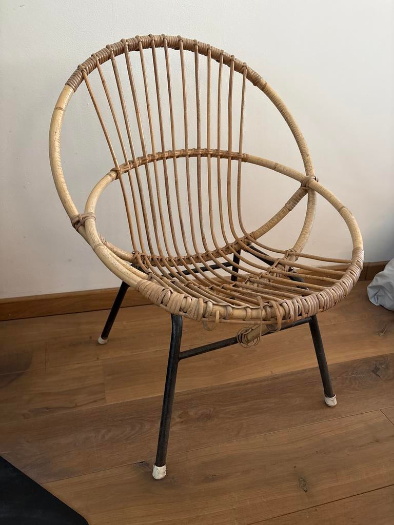 Rohé Noordwolde stoel laag/klein model, Ophalen, Gebruikt, Overige kleuren, Riet of Rotan