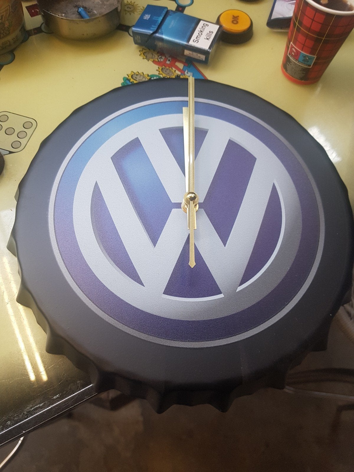 Vw klok Nieuw in doos, Verzamelen, Merken en Reclamevoorwerpen, Ophalen, Nieuw, Reclamebord