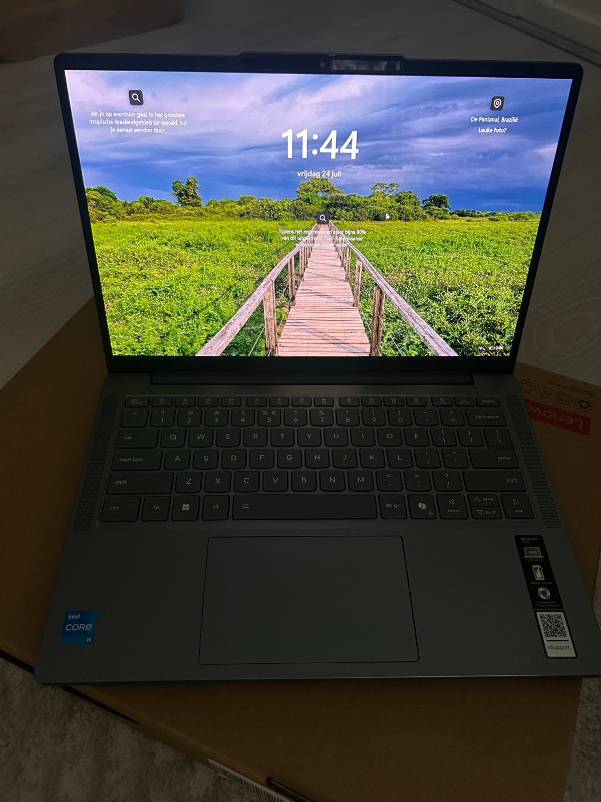 Lenovo IdeaPad Slim 3 14 inch Luna Grey (Nieuwstaat), Computers en Software, Ophalen, 2 tot 3 Ghz, 14 inch, Zo goed als nieuw