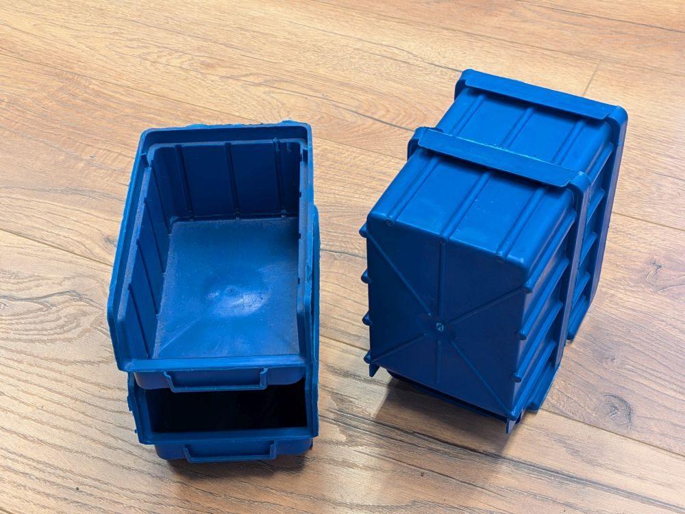 Magazijnbakjes D175 x  B105 x H75mm 50 stuks stapelbaar, Doe-het-zelf en Verbouw, Kratten en Dozen, Ophalen, Gebruikt, Overige typen