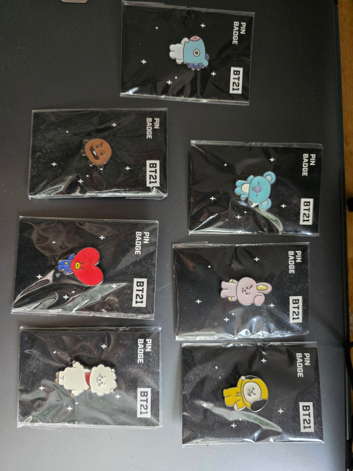 BT21 K-Pop Pin Badges - Complete Set, Verzamelen, Ophalen of Verzenden, Nieuw