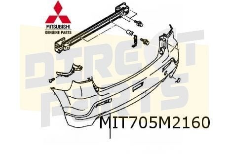Mitsubishi ASX (-7/12) achterbumper (te spuiten) Origineel!, Auto-onderdelen, -, Verzenden, -, Nieuw