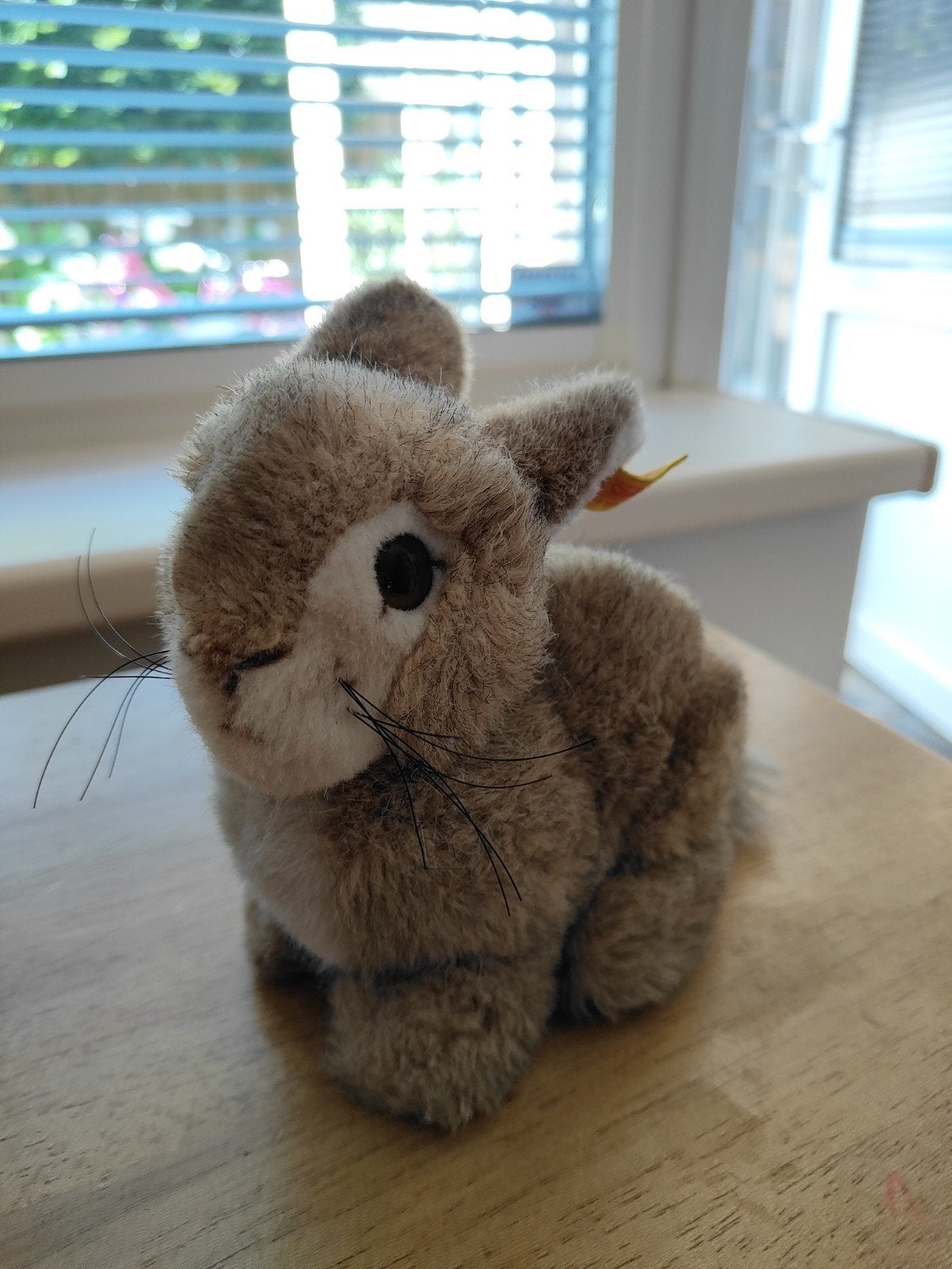 Originele Steiff knuffel konijn, Konijn, Ophalen of Verzenden, Klein (minder dan 20 cm), Bruin