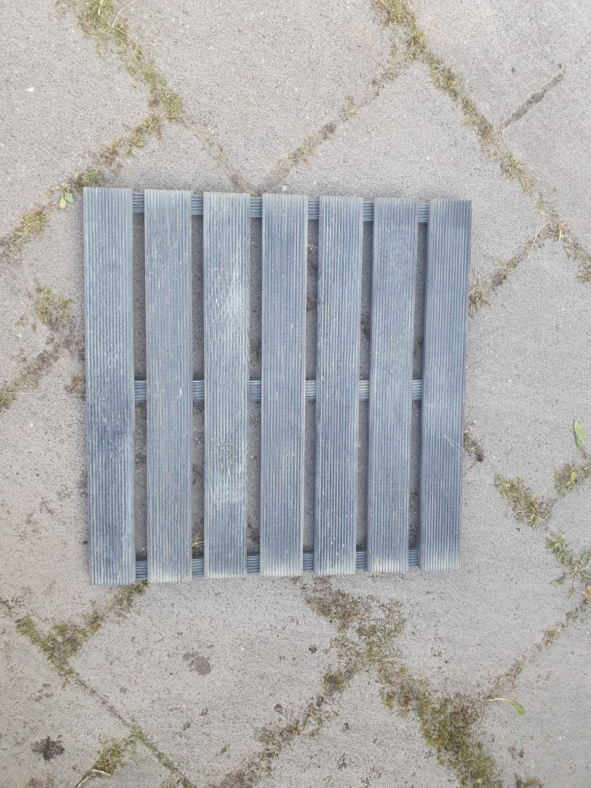 Houten tuin/terras tegel 50x50 28 stuks 7m2, Ophalen, Gebruikt, Hout