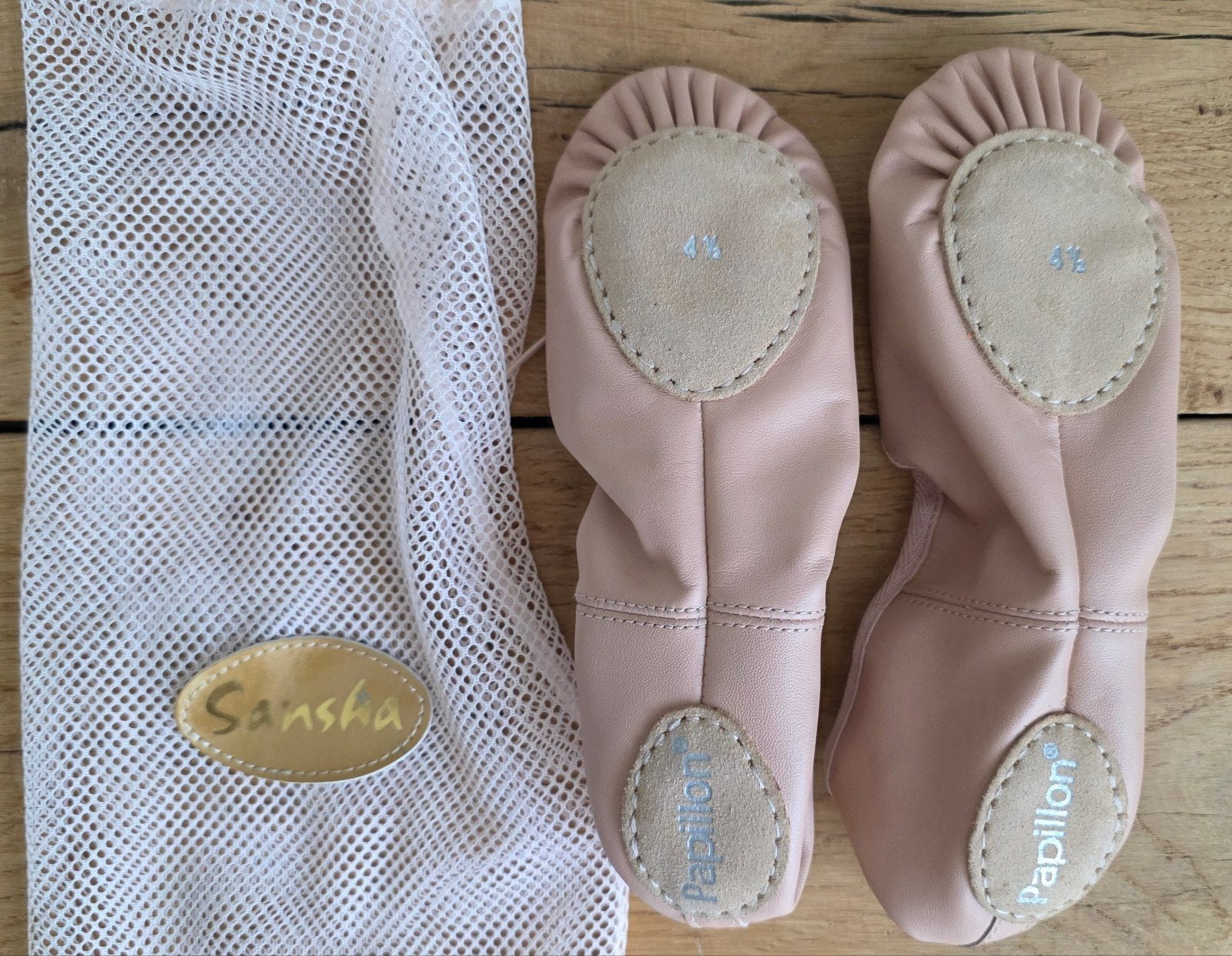 Nieuw! Leren Balletschoenen Maat 38 Papillon Roze Splitzool, Ophalen of Verzenden, Nieuw, Schoenen