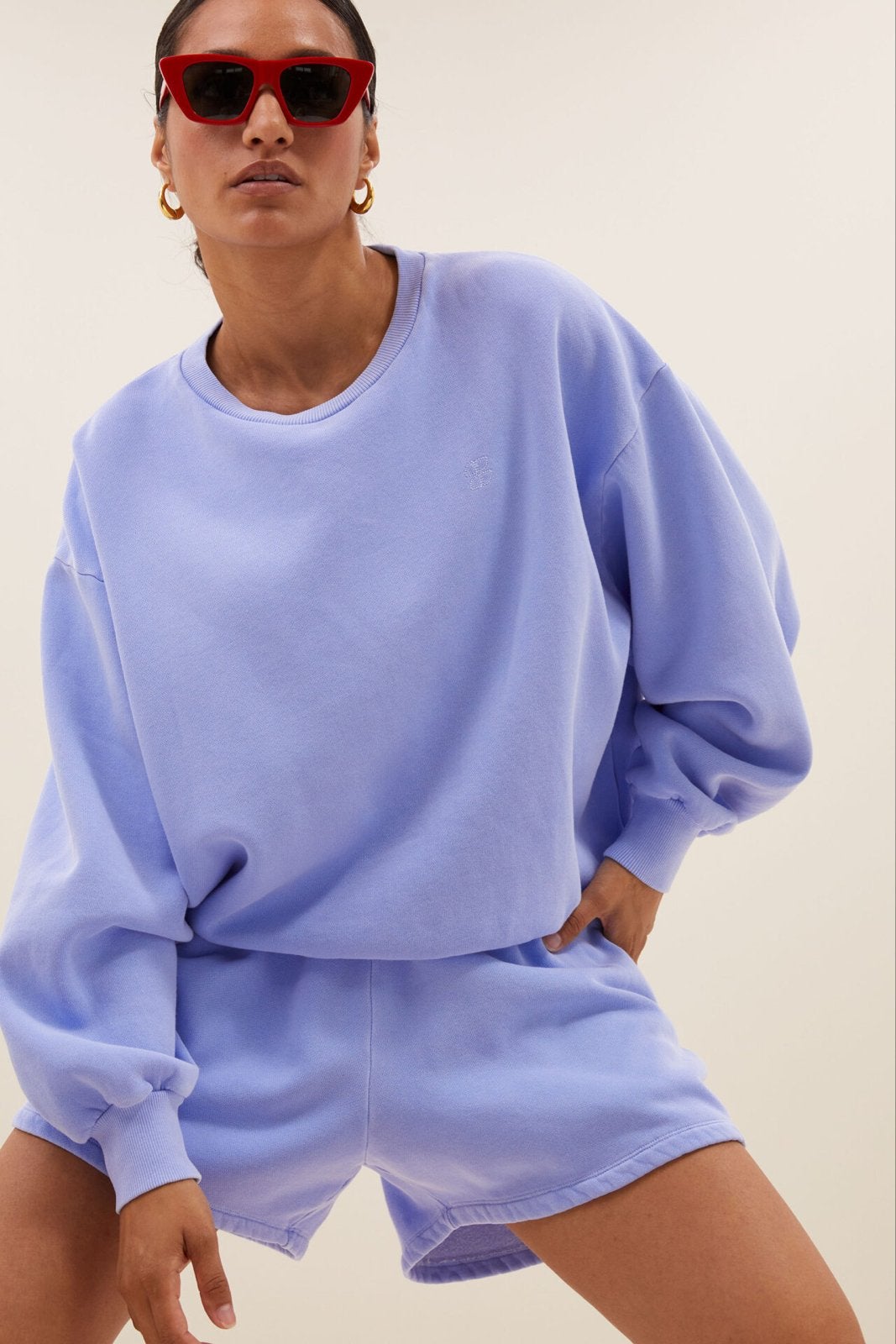 By-Bar Bibi Sweater Violet Blauw - Maat M, Maat 38/40 (M), Paars, Ophalen of Verzenden, Zo goed als nieuw