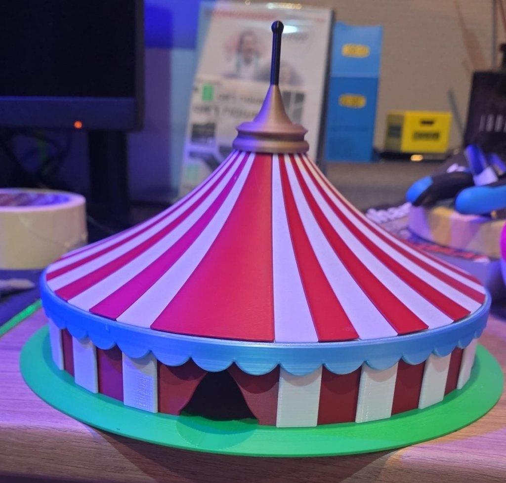 HO Schaal Circustent | Uniek & Op Maat Gemaakt!, Overige merken, Gelijkstroom of Wisselstroom, Brug, Tunnel of Gebouw, Nieuw