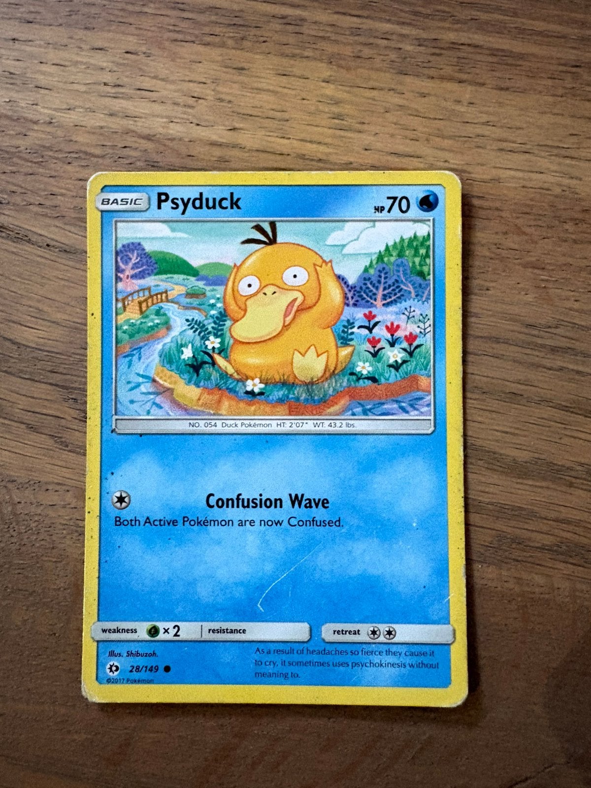 Psyduck Pokémonkaart, Ophalen of Verzenden, Gebruikt, Losse kaart
