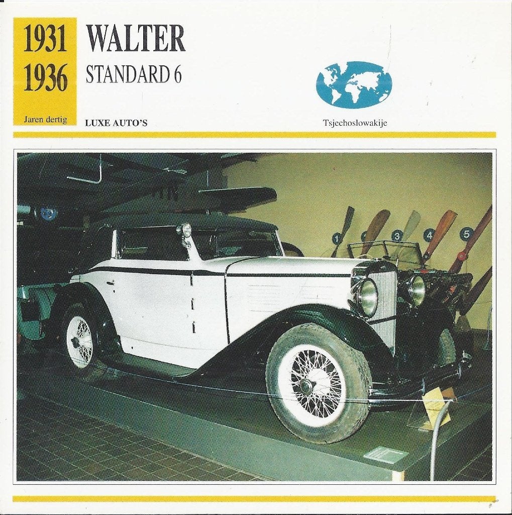 A191 autokaart walter standard 6 ( 1931 - 1936 ), Ophalen of Verzenden, Zo goed als nieuw, Auto's