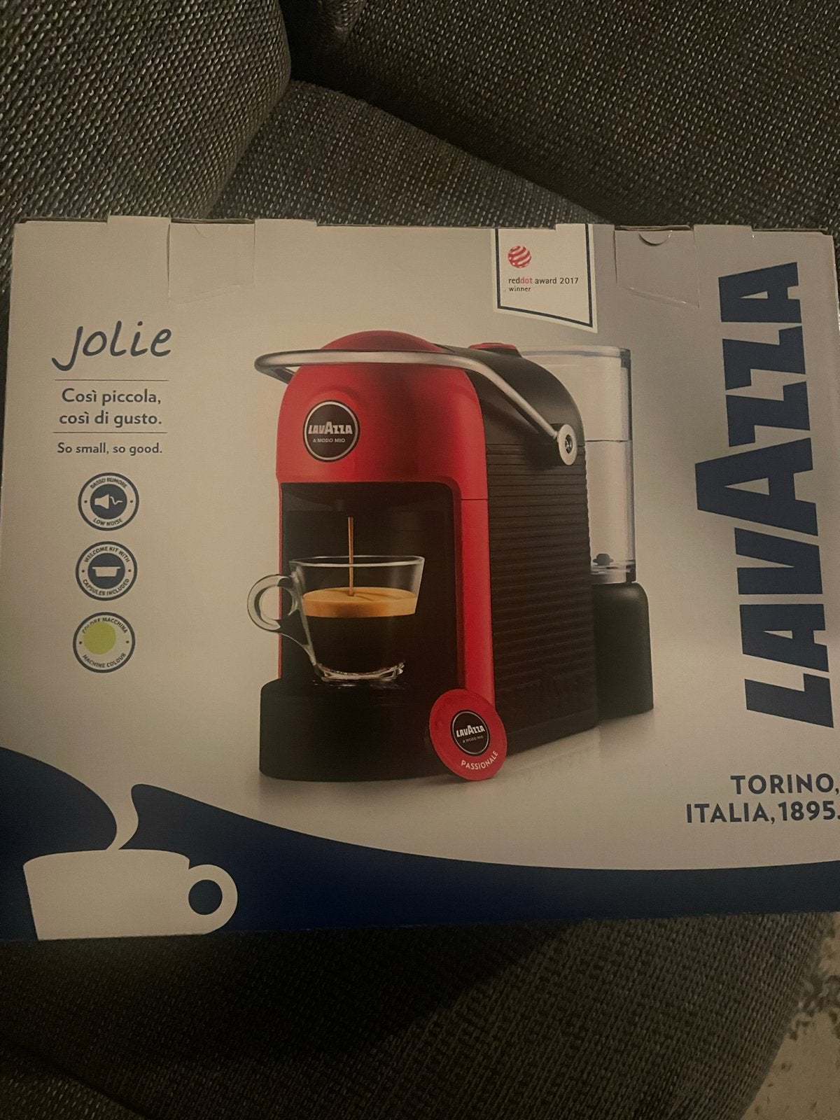 Lavazza Jolie Espressomachine - Rood, Espresso apparaat, Nieuw, Ophalen of Verzenden, 1 kopje