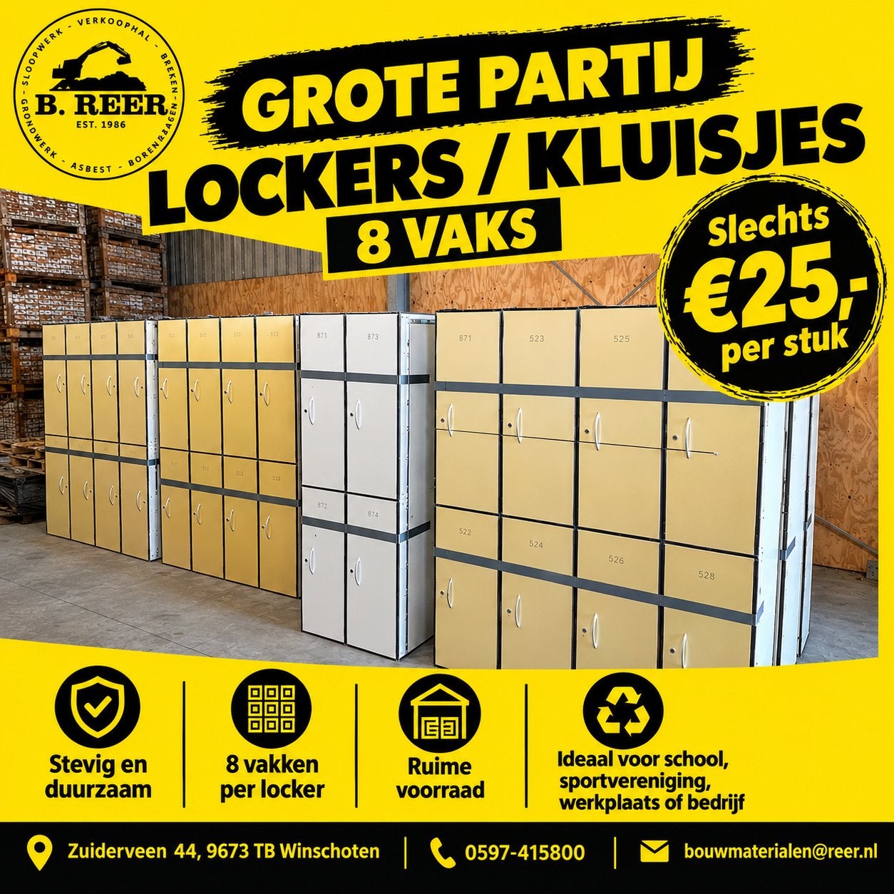 Kleding lockers/ kluisjes, Ophalen, Kunststof, 100 tot 150 cm, .