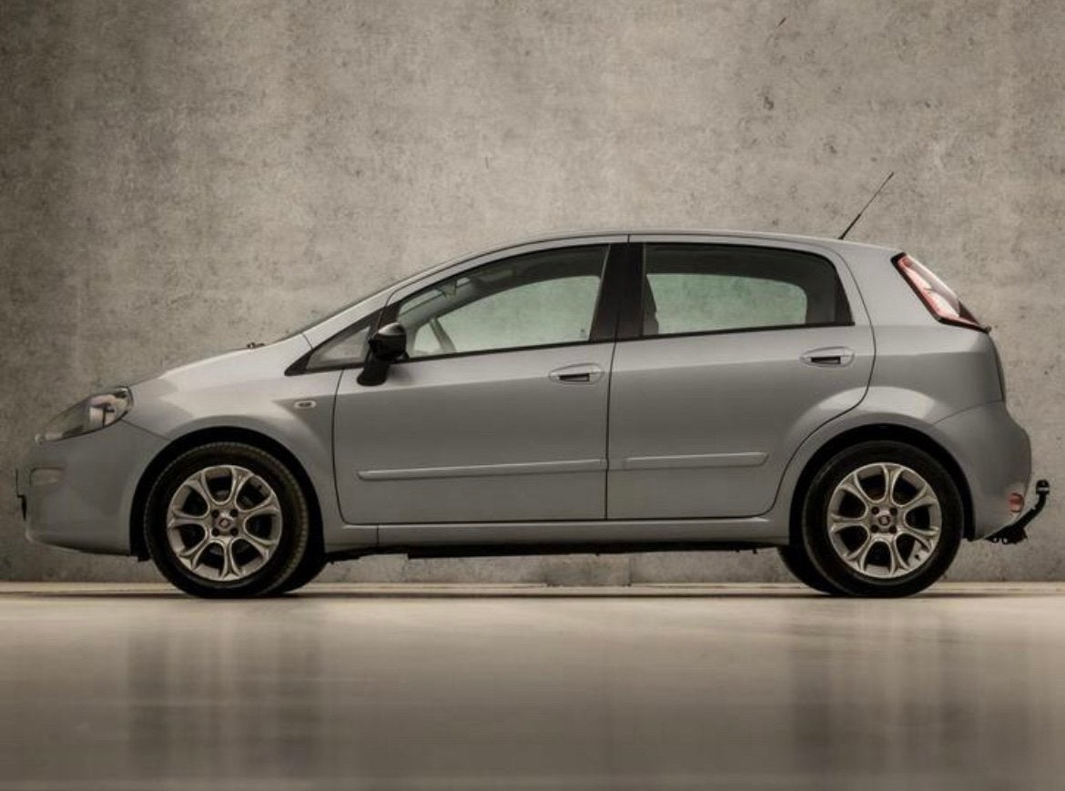 Fiat Punto 0.9 Twinair 85 5-D 2013 Grijs Airco/Cruise/Carpla, Auto's, Voorwielaandrijving, Stof, 49 €/maand, Origineel Nederlands