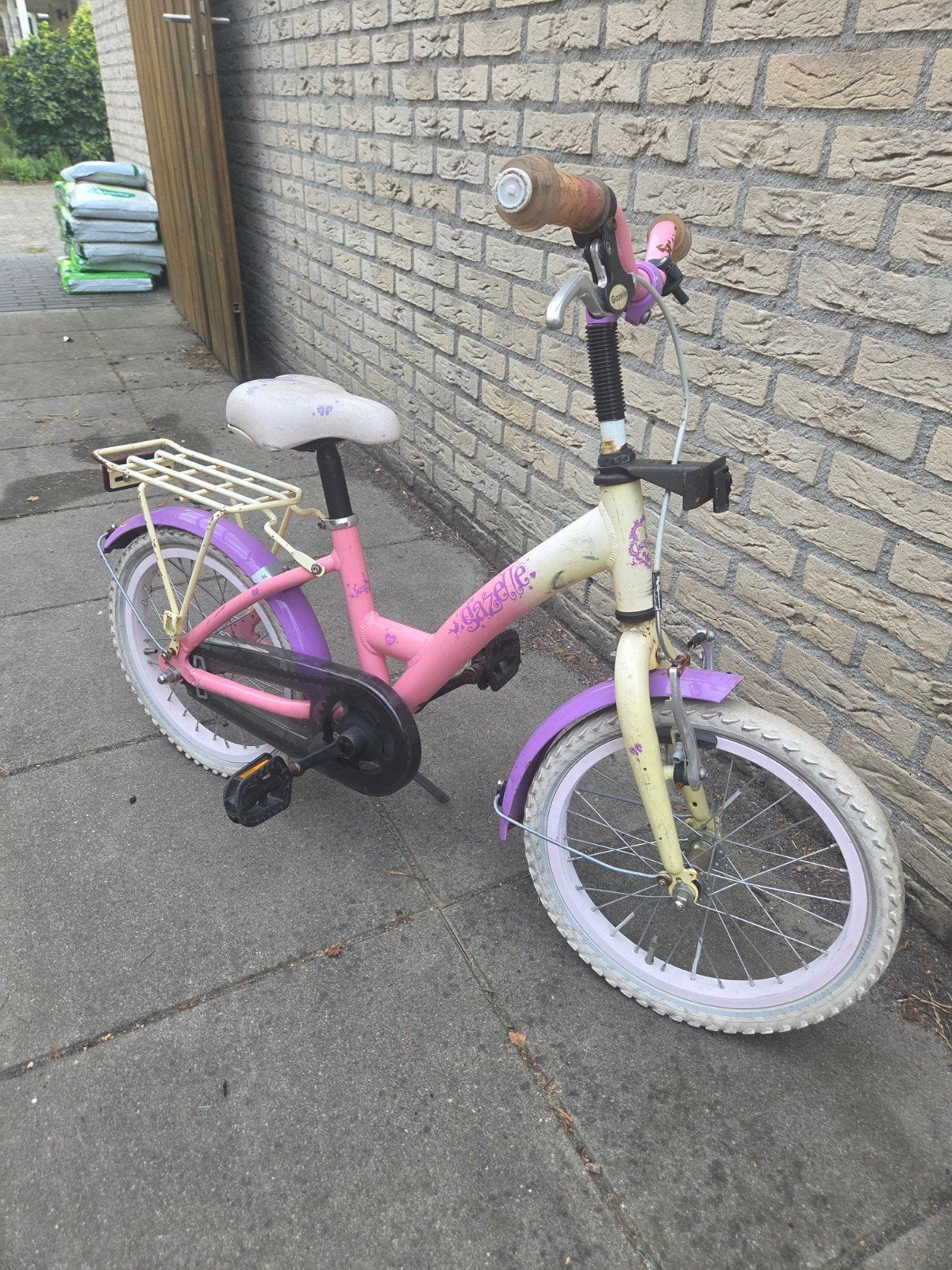 Gazelle meisjesfiets 16 inch - opknapper, Fietsen en Brommers, Ophalen, Gebruikt, 16 tot 20 inch, Gazelle