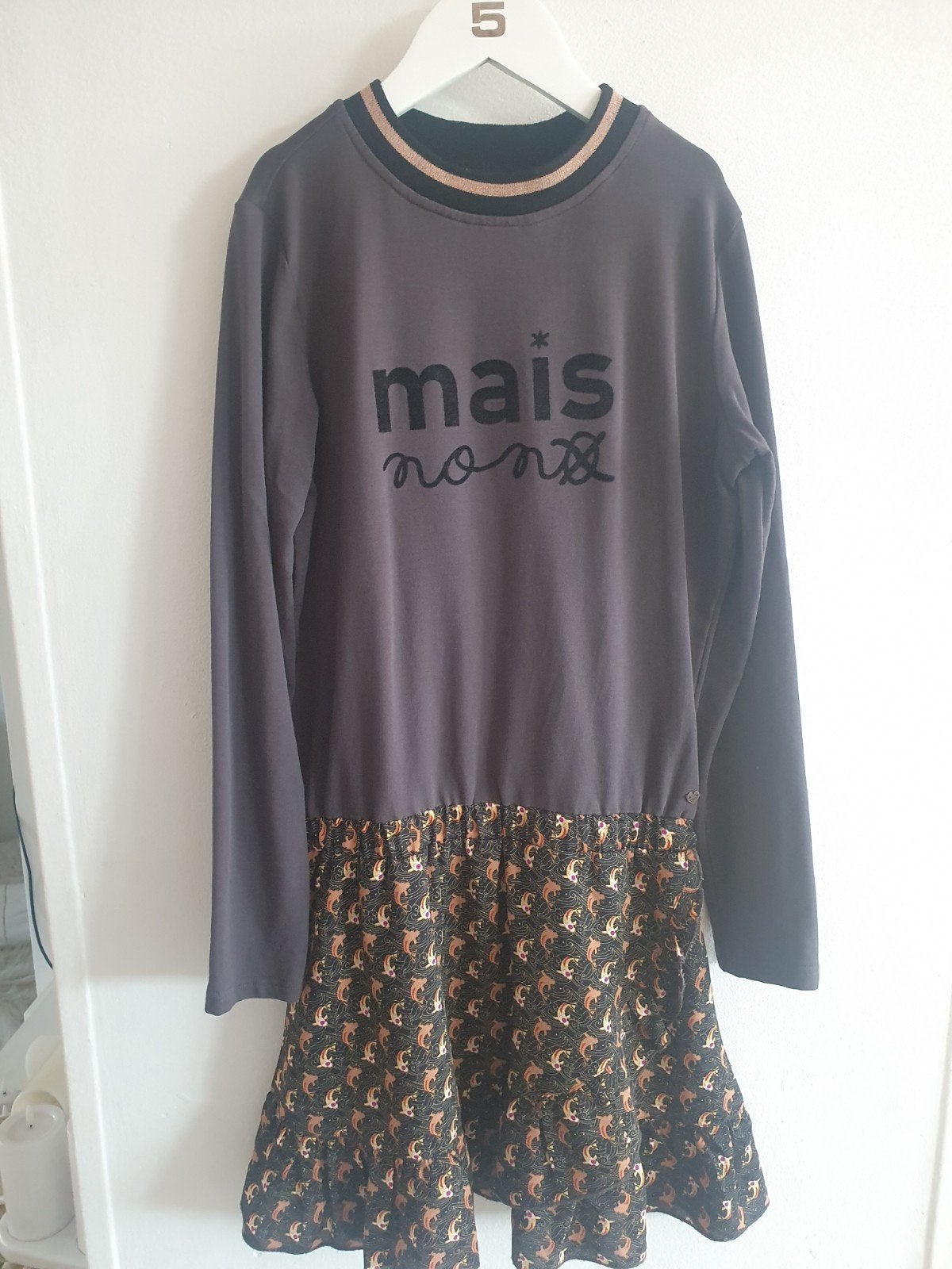 gaaf zgan jurkje NONO NO-NO 146 152, Kinderen en Baby's, Kinderkleding | Maat 146, Meisje, Ophalen of Verzenden, Jurk of Rok, Nono