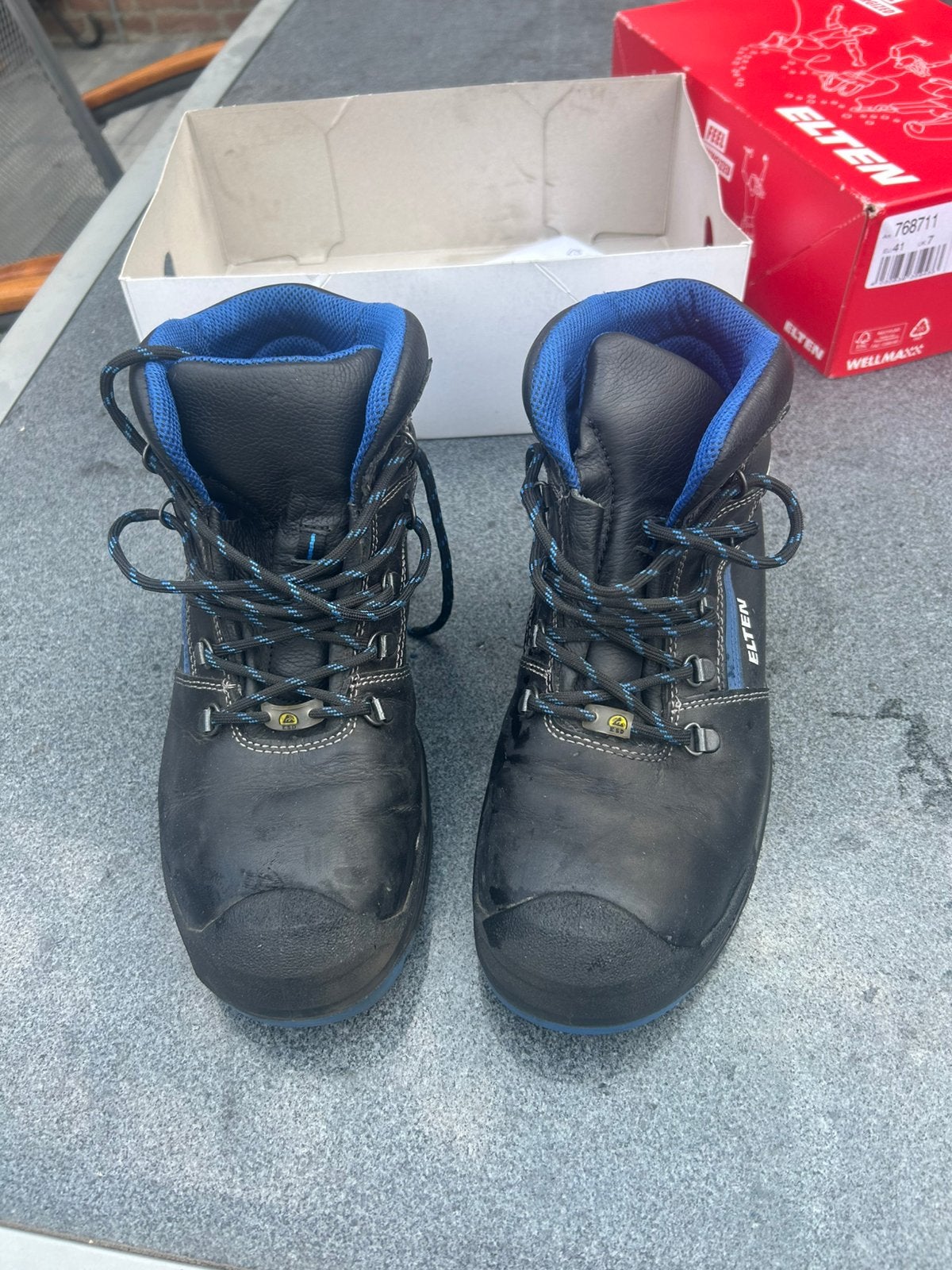 Te koop werkschoenen elten 41, Tuin en Terras, Ophalen of Verzenden, Zo goed als nieuw, Heren, Schoenen