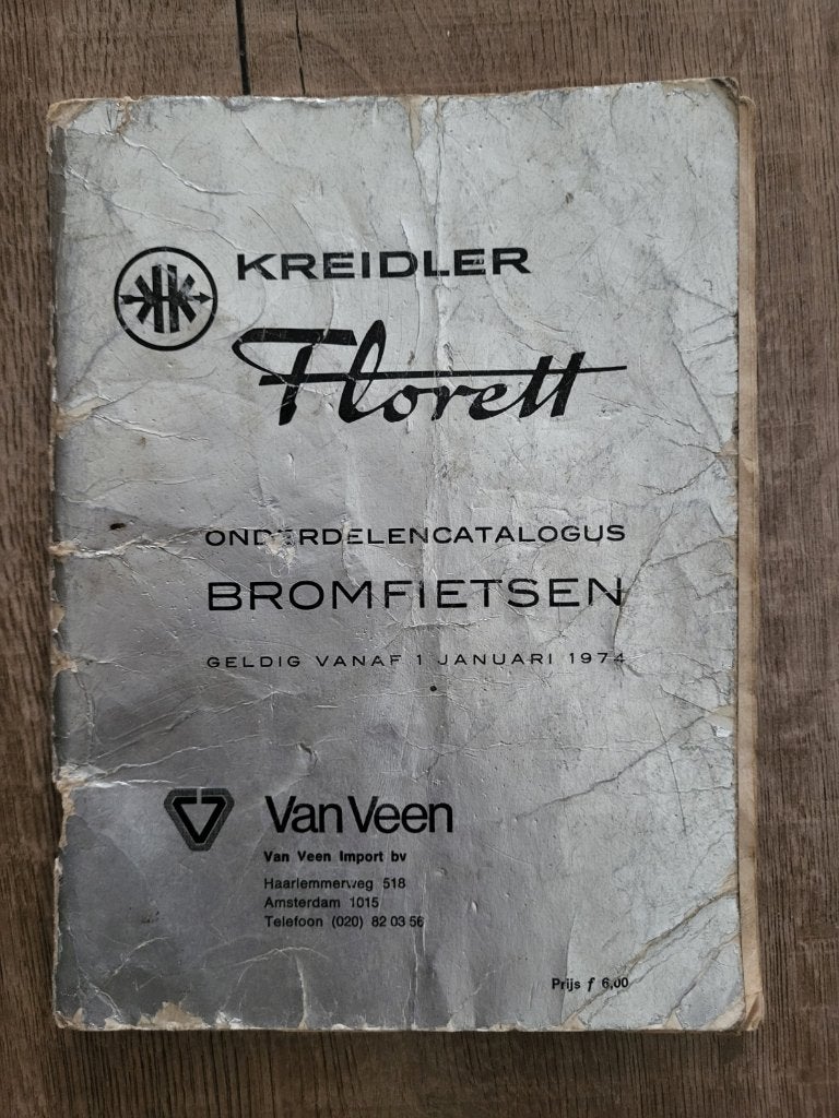 Kreidler Florett onderdelencatalogus vanaf 1974, Ophalen of Verzenden, Gebruikt