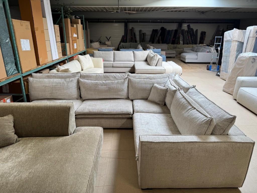 Hoekbank Glenn l Whoon l Meubilex l van €2713,- voor €1299,-, Ophalen, 100 tot 125 cm, Hoekbank, Zo goed als nieuw