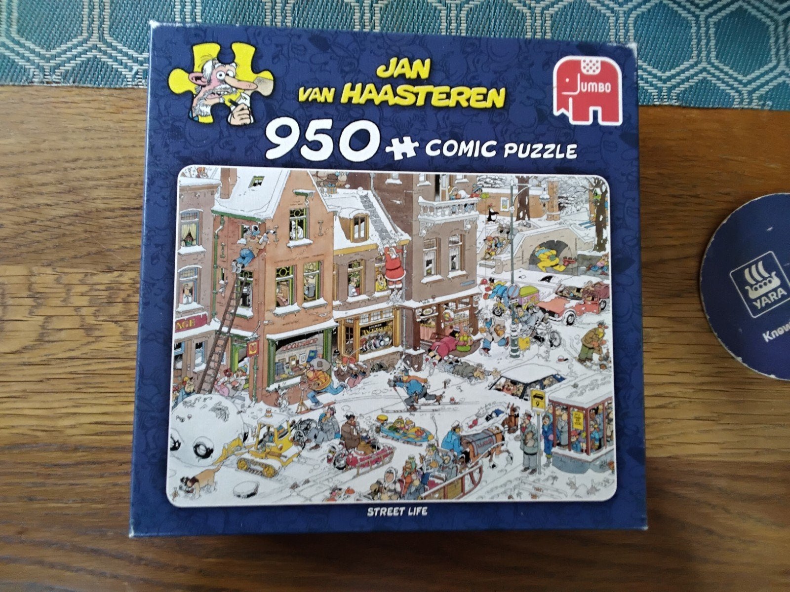 Jan van Haasteren Filmset, Boxingmatch en Streetlife 950st, Ophalen, 500 t/m 1500 stukjes, Zo goed als nieuw, Legpuzzel
