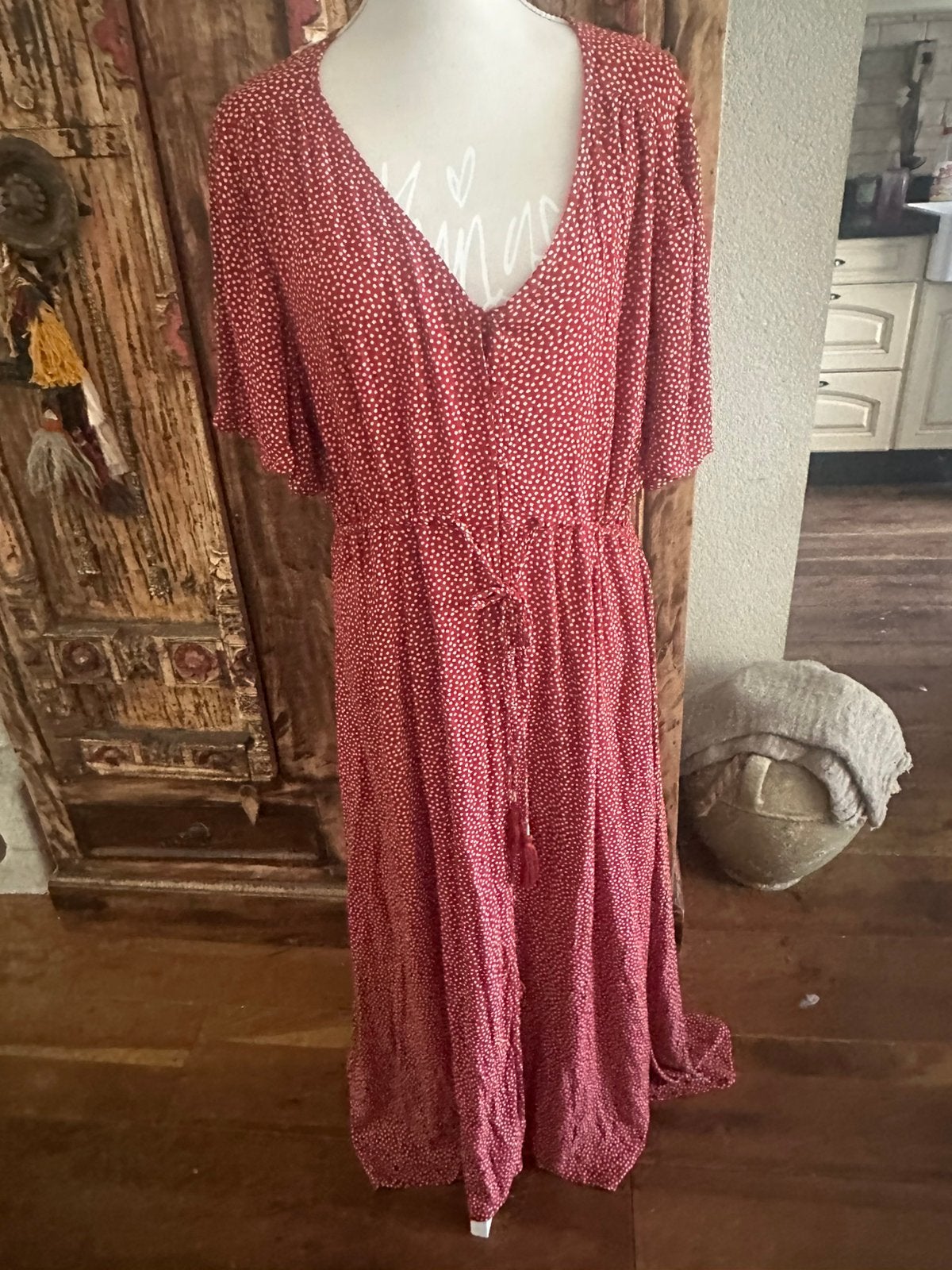 Didi jurk 44, Maat 42/44 (L), Ophalen of Verzenden, Zo goed als nieuw, Rood