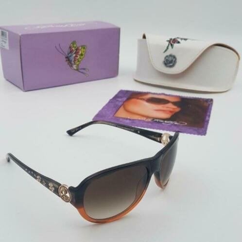Zonnebril Ed Hardy Peace Grey Brown 58-15-128, Overige merken, Zonnebril, Overige kleuren, Nieuw