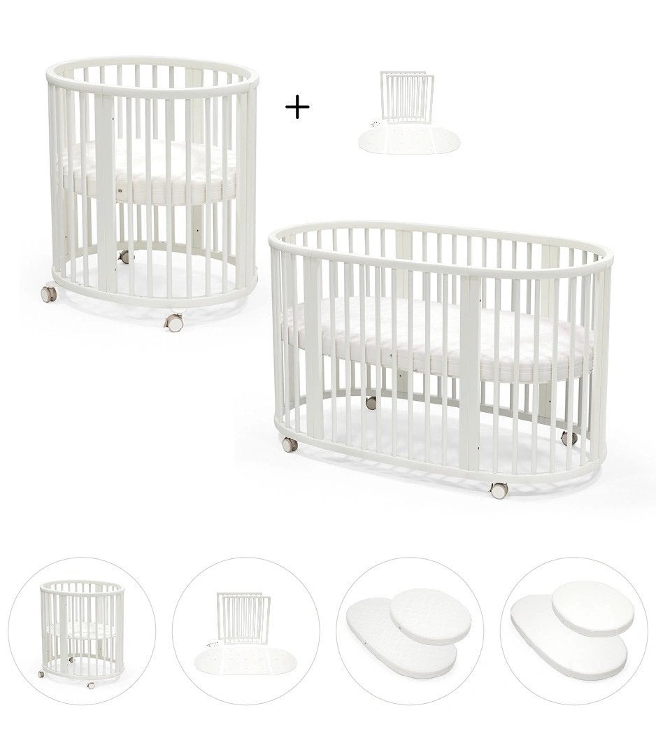 Stokke Sleepi Mini + uitbreiding ledikant, Kinderen en Baby's, Ophalen, Gebruikt, Ledikant