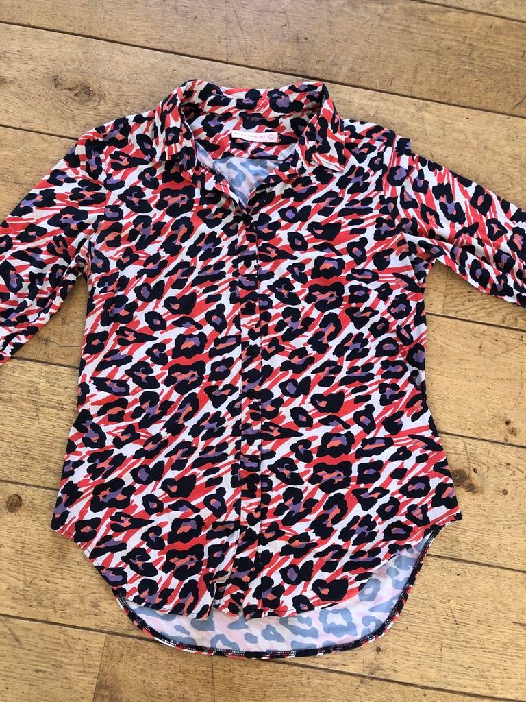 Studio Anneloes blouse travelstof luipaardprint, Ophalen of Verzenden, Gedragen, Maat 38/40 (M), Overige kleuren