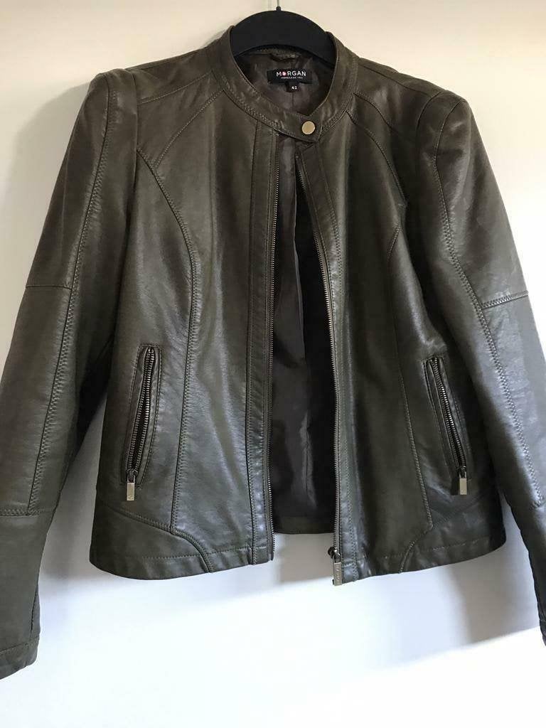 Morgan leatherlook donkergroen maat 42, Kleding | Dames, Verzenden, Zo goed als nieuw, Maat 42/44 (L), Groen