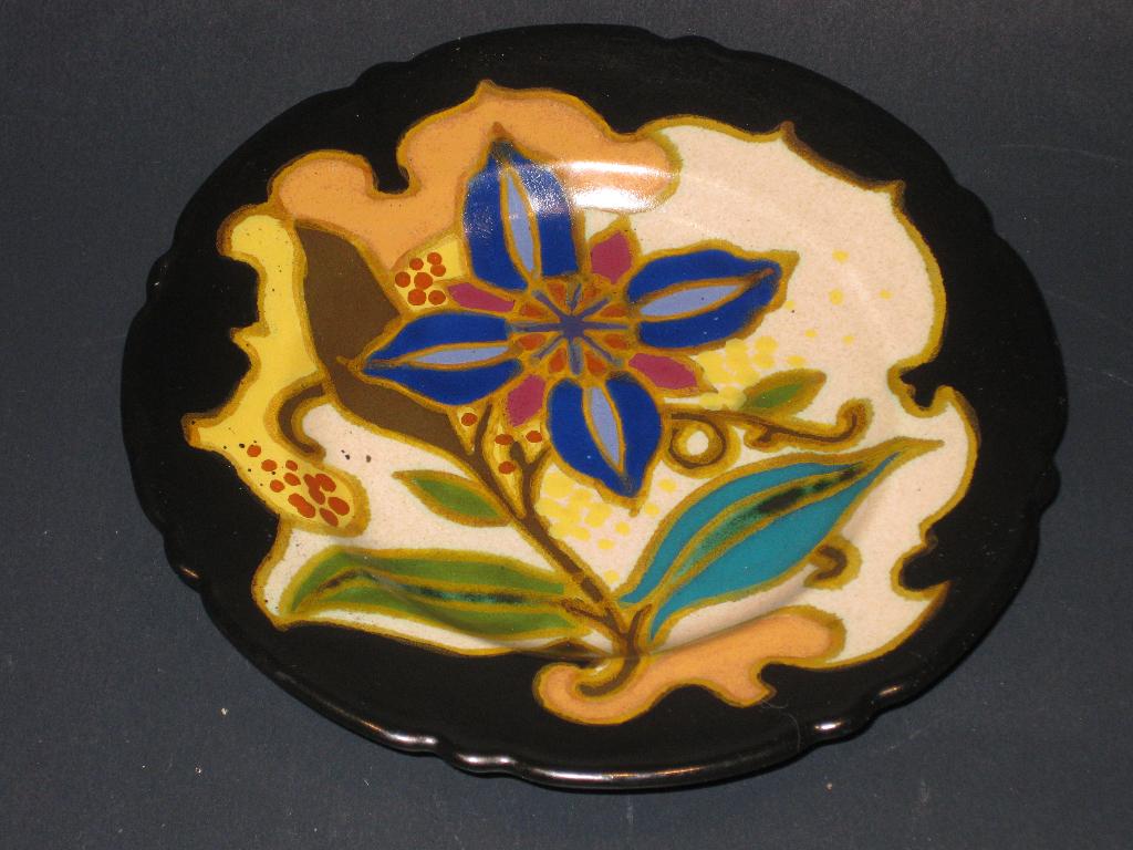 Arnhem Pottery Wandbord Bloemdecor, Ophalen