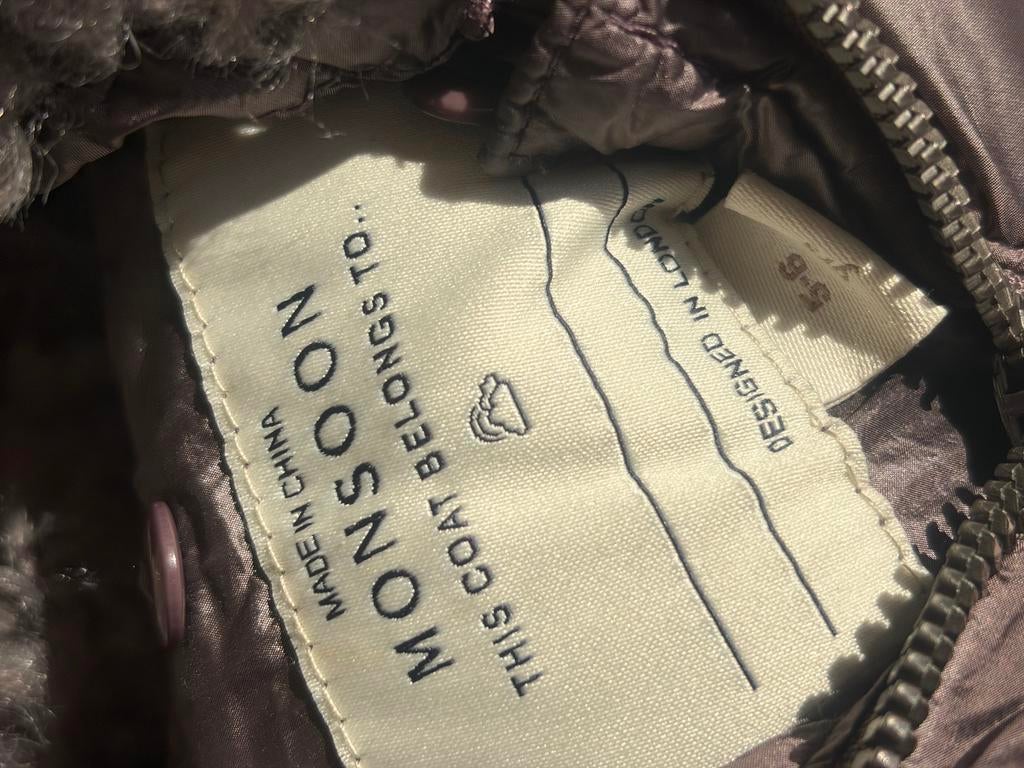 Monsoon Kinderjas - Warm en Stijlvol, Ophalen of Verzenden, Gebruikt, Meisje