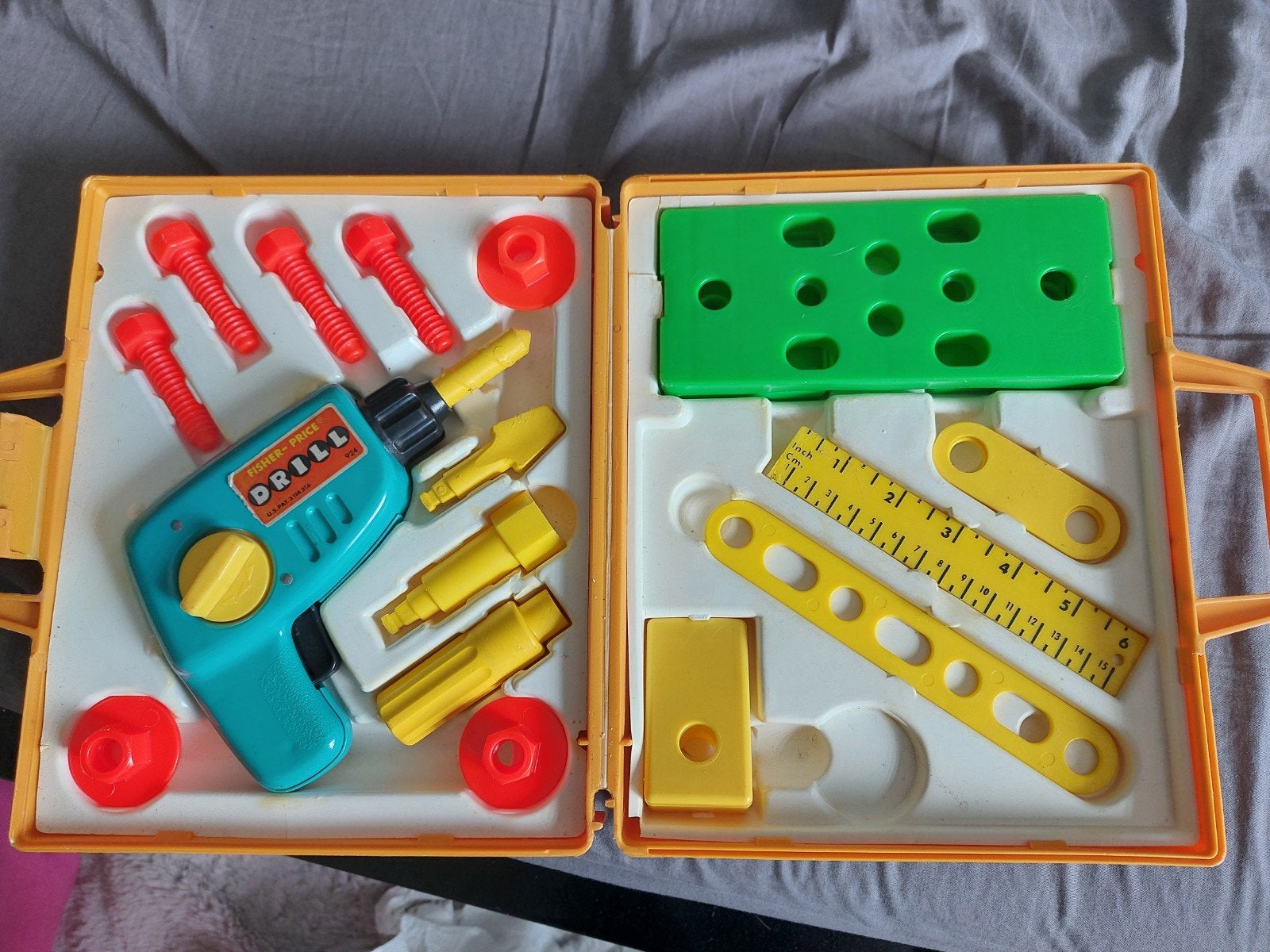 Vintage fisher price gereedschapskoffer., Ophalen of Verzenden, Gebruikt
