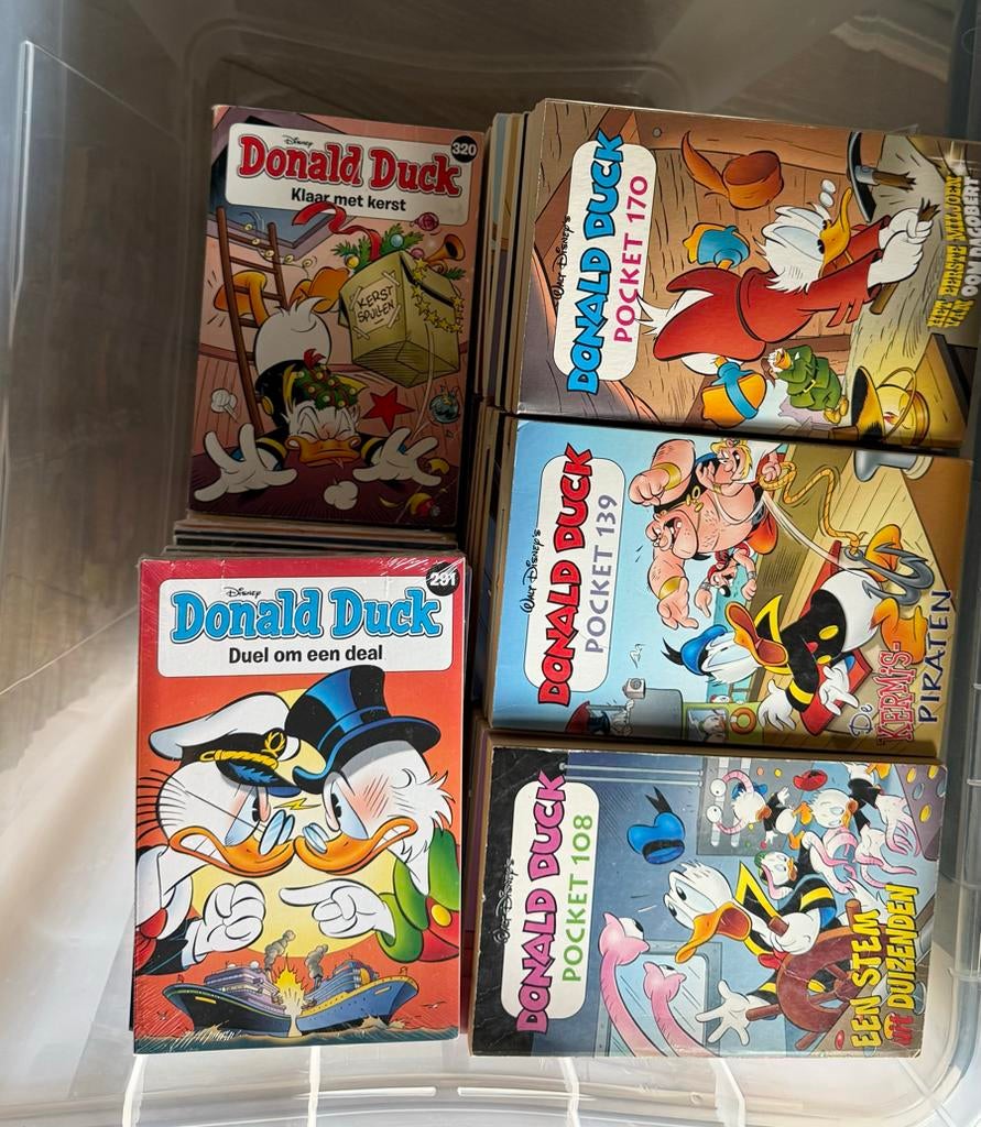 Donald Duck pockets, 134 stuks, Meerdere stripboeken, Ophalen of Verzenden, Gelezen