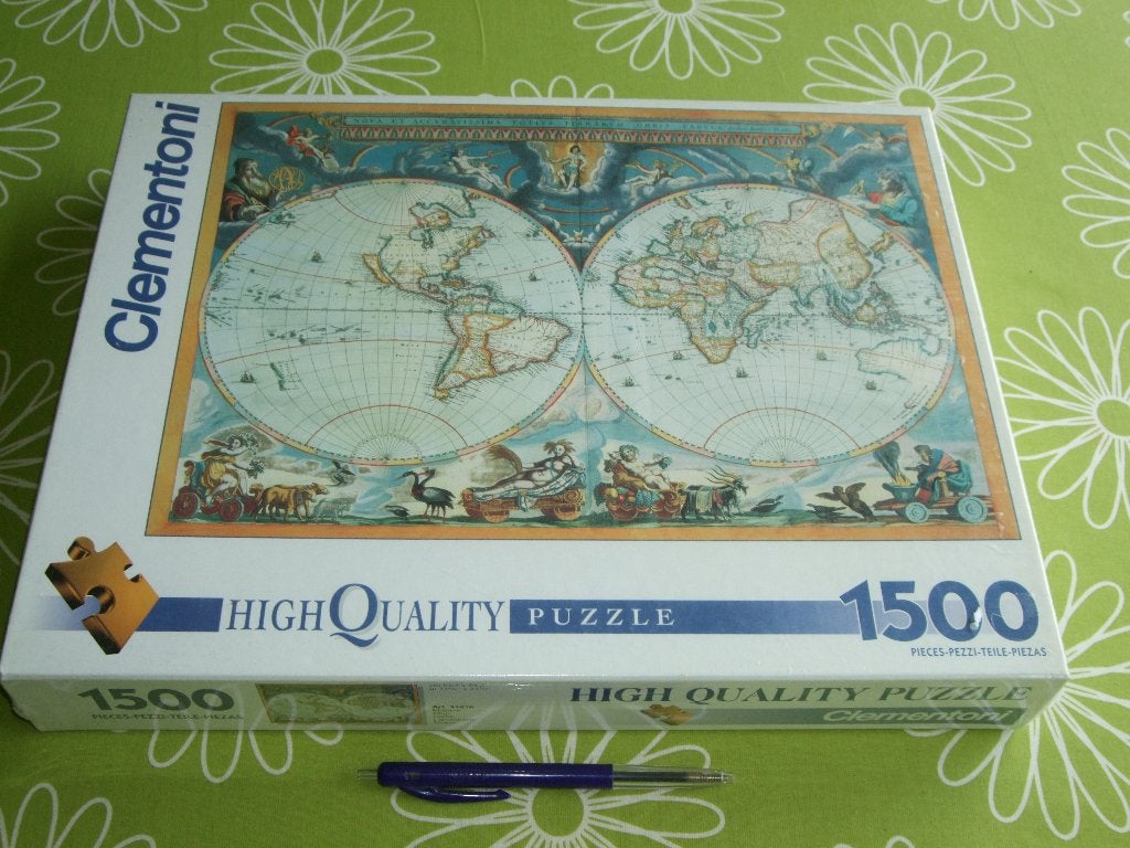 Nieuw in seal: Landkaart puzzel Clementoni 1500 stukjes *, Ophalen of Verzenden, 500 t/m 1500 stukjes, Nieuw, Legpuzzel