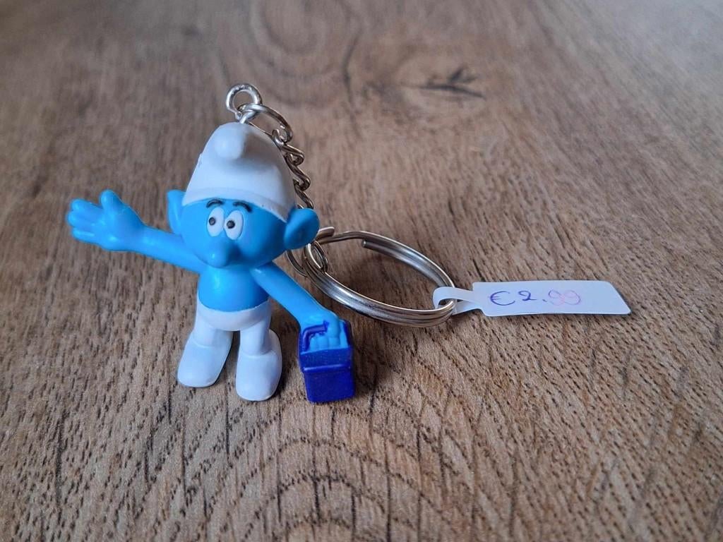 Sleutelhanger : Boodschappen Smurf !!, Info@keycharms.nl, Nieuw, Medemblik, Knuffel of Figuurtje