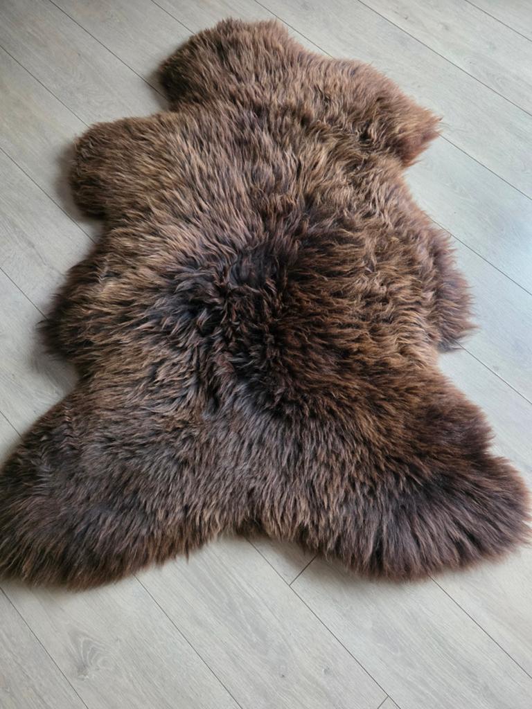 Schapenvacht xxl dik bruin., Ophalen of Verzenden, Nieuw