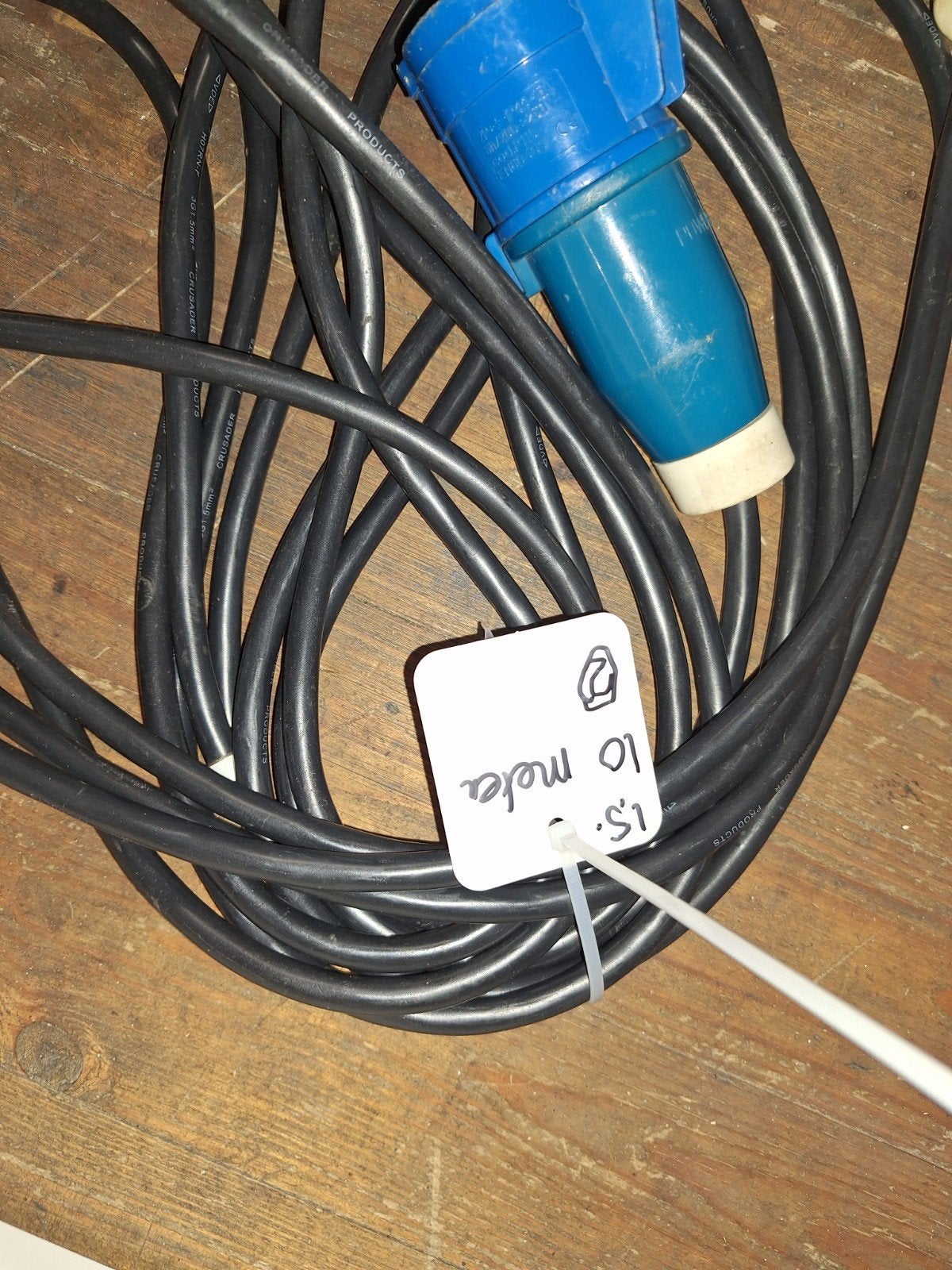 Camper verlengsnoer 10 meter met verloopstekker, Caravans en Kamperen, Ophalen of Verzenden, Gebruikt
