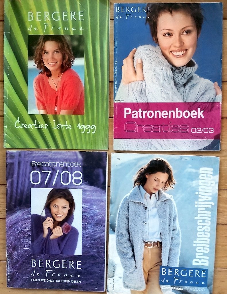 4 x Bergere- veel mooie brei-/haakpatronen voor iedereen, Verzenden, Gebruikt, Breien of Haken, Patroon of Boek
