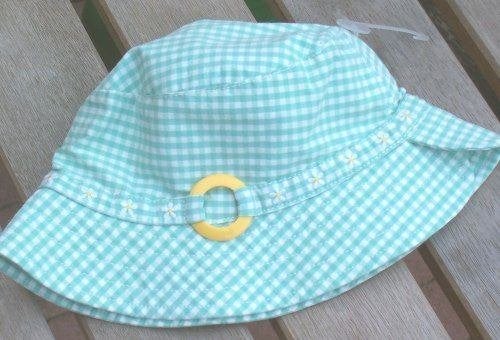 Groen/wit geruit GAP hoedje maat 86 NIEUW (4213) a, Meisje, Hoed, Nieuw, Ophalen of Verzenden
