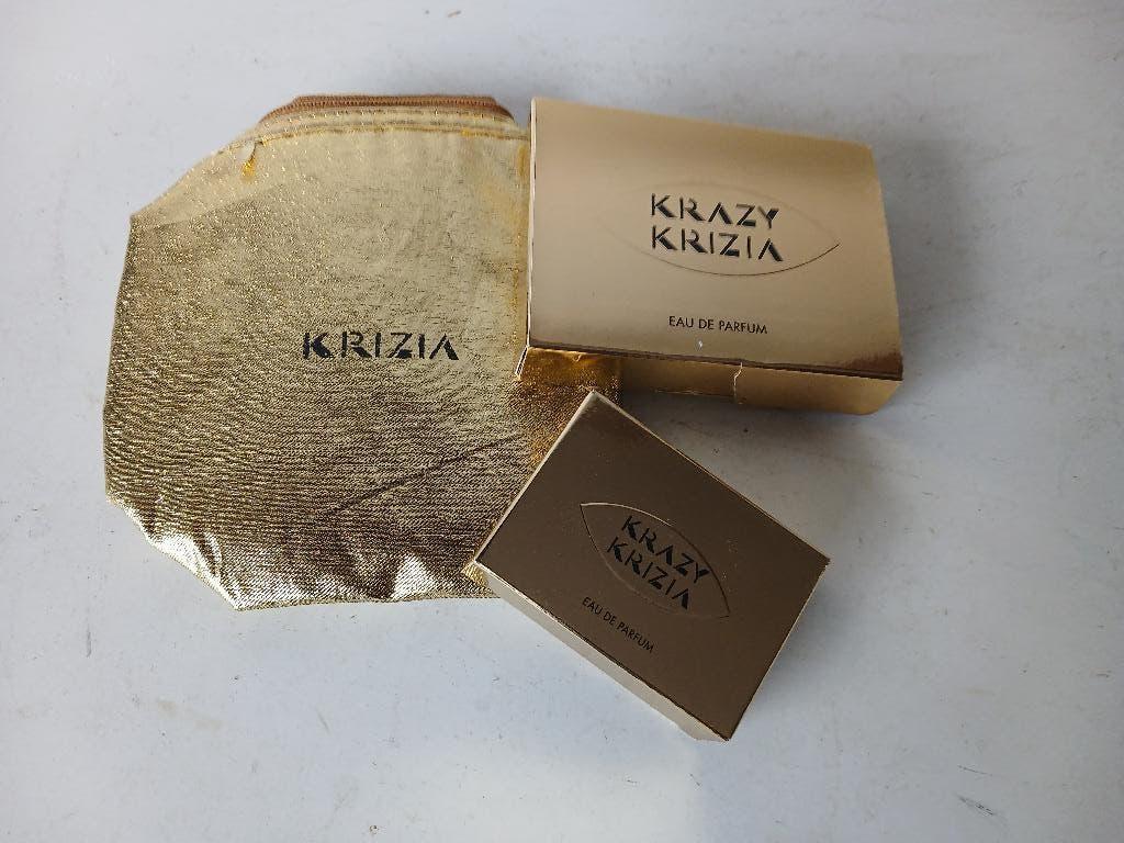 2 Krazy Krizia  eau de parfum 6 ml. en make up tasje Krizia, Verzenden, Nieuw, Miniatuur, Gevuld