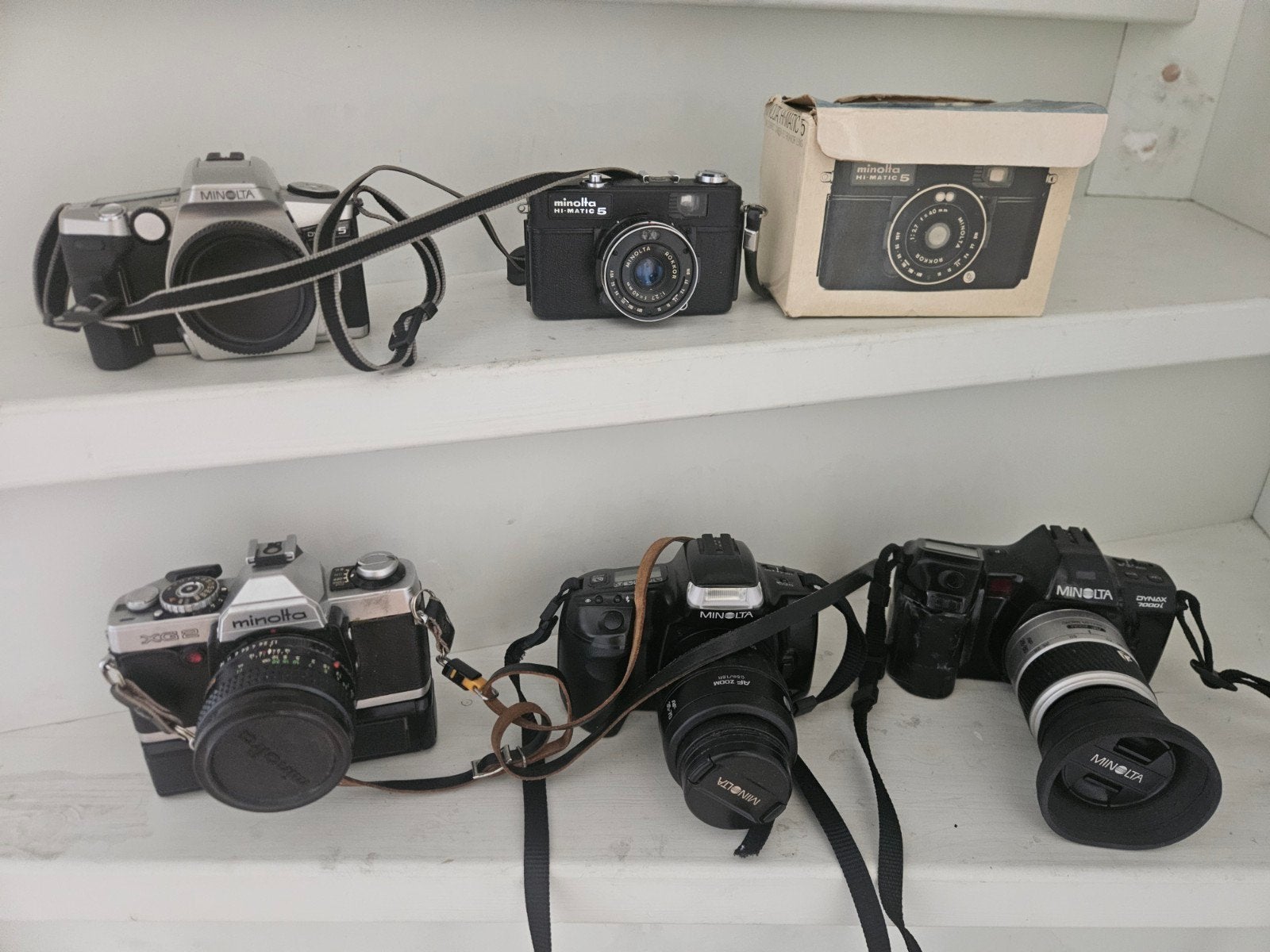Minolta Camera Collectie - Diverse Modellen, Ophalen of Verzenden, Gebruikt, Spiegelreflex, Minolta