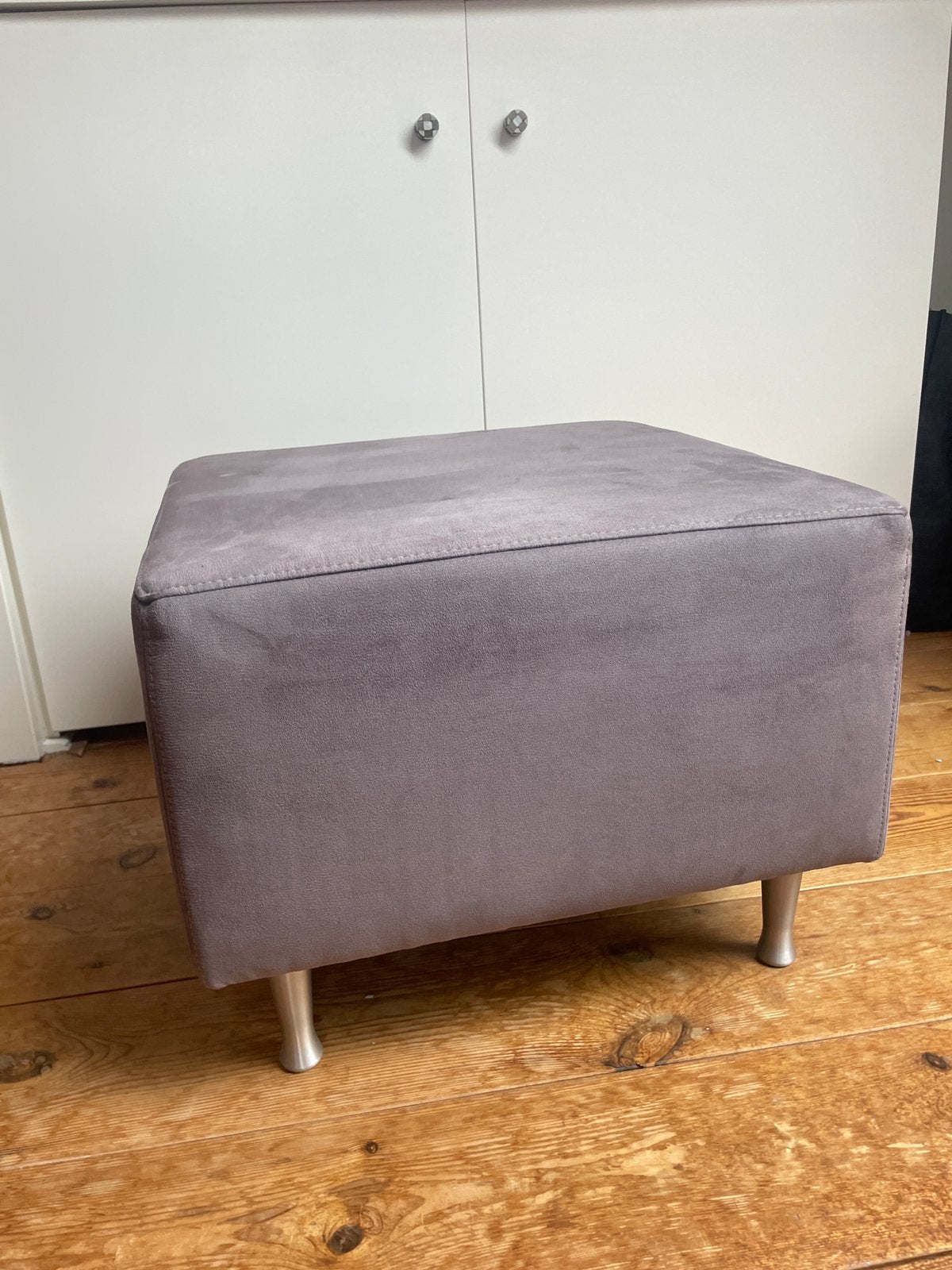 Hocker grijs (merk Montel) 55x55x42 cm, Ophalen, Gebruikt, Stof, Modern