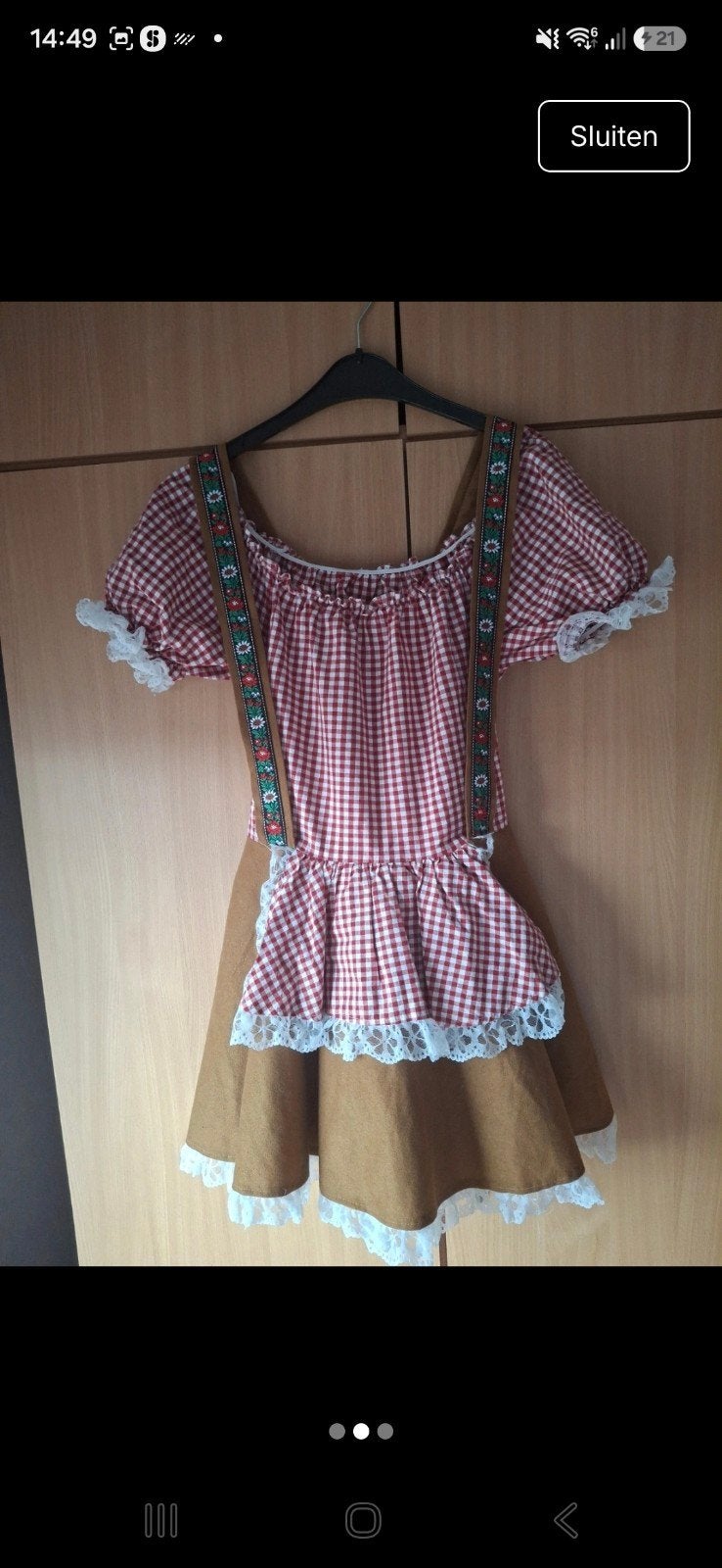 tirolerjurk maat 36, Kleding | Dames, Carnavalskleding en Feestkleding, Carnaval, Zo goed als nieuw, Kleding, Maat 36 (S)