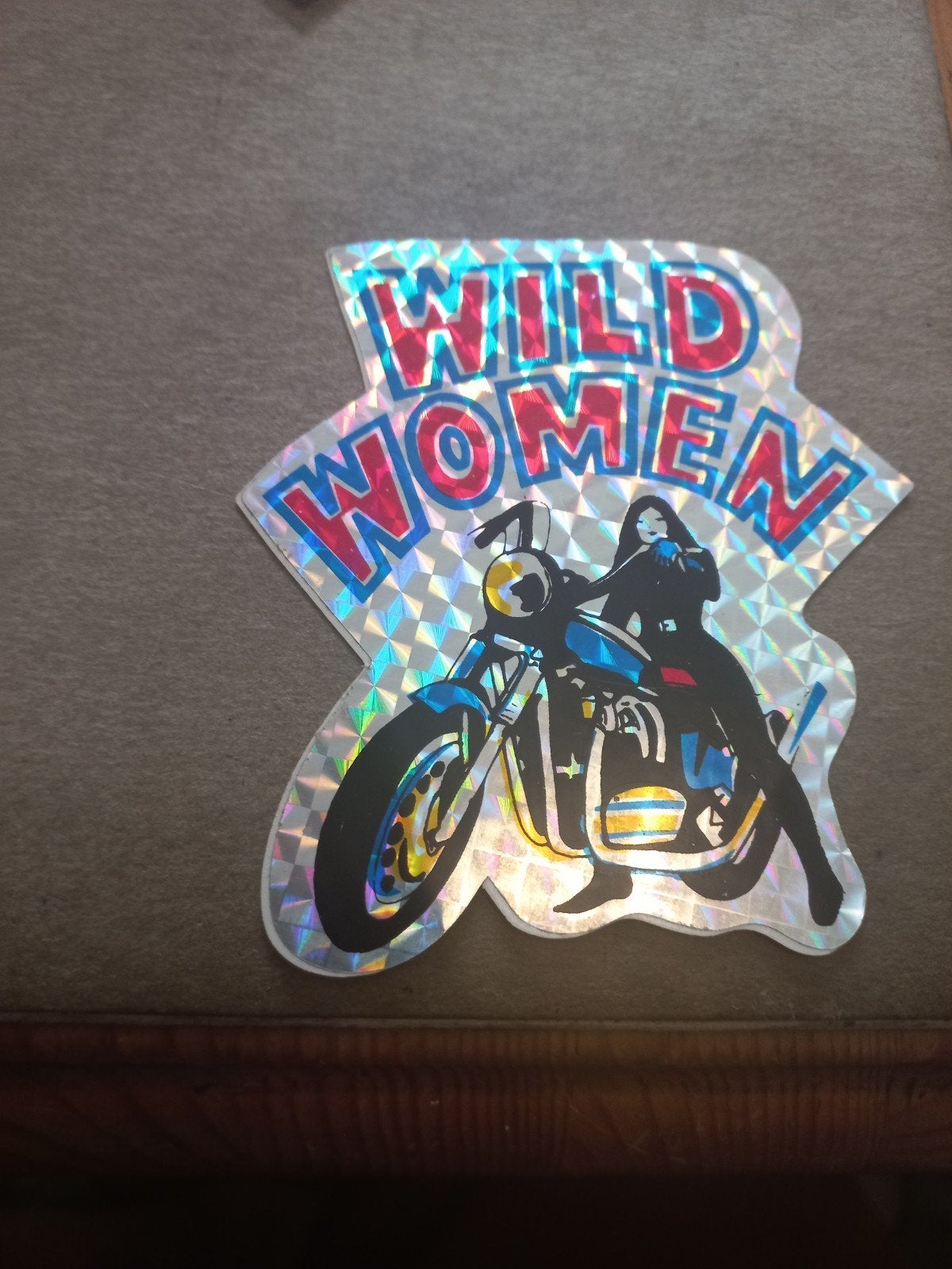 Holografische 'Wild Women' motorsticker, Ophalen of Verzenden, Nieuw, Auto of Motor