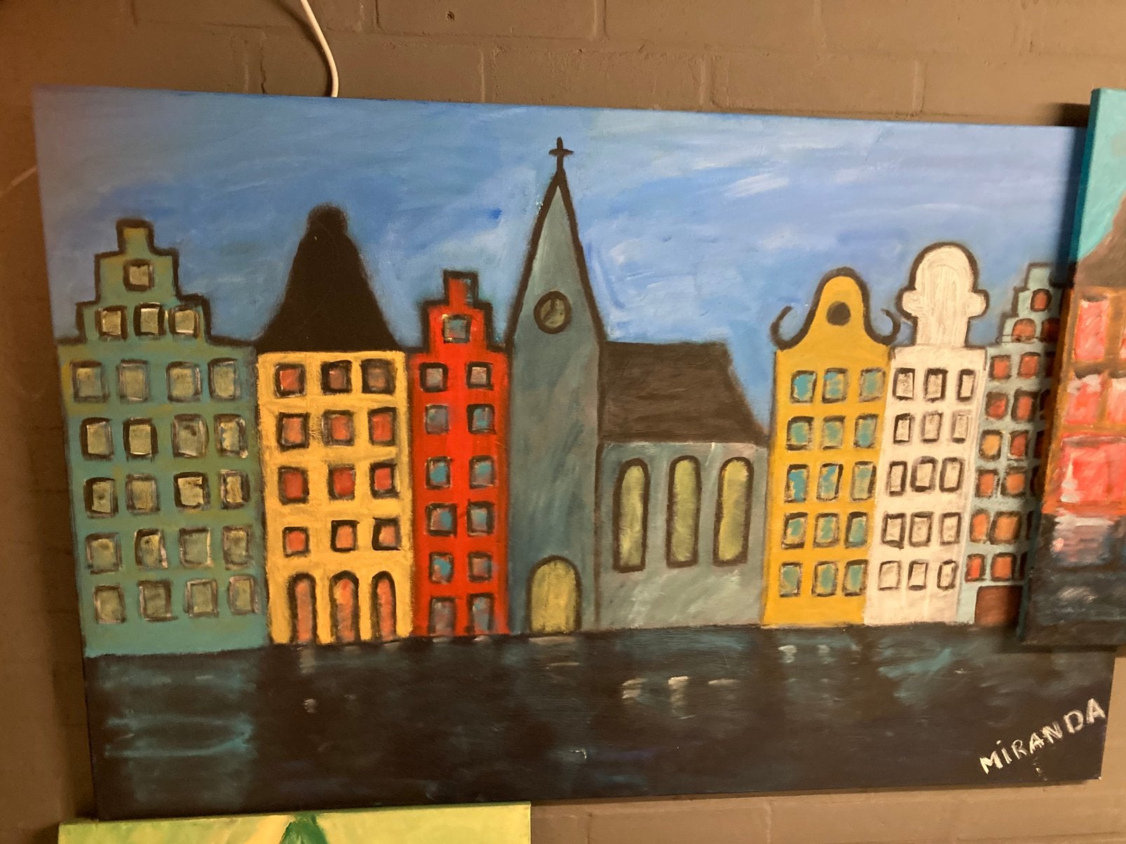 Amsterdamse huisjes schilderen, Ophalen of Verzenden
