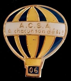 A.C.S.A. 06 ballon pin, Verzenden, Nieuw, Transport, Speldje of Pin