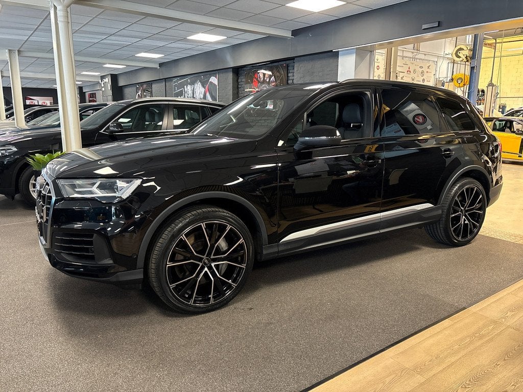 Audi Q7 55 TFSI phev e quattro Pro Line S-line / B&O / Leder, Auto's, Audi, Gebruikt, 2995 cc, Plug-in hybride, Bedrijf