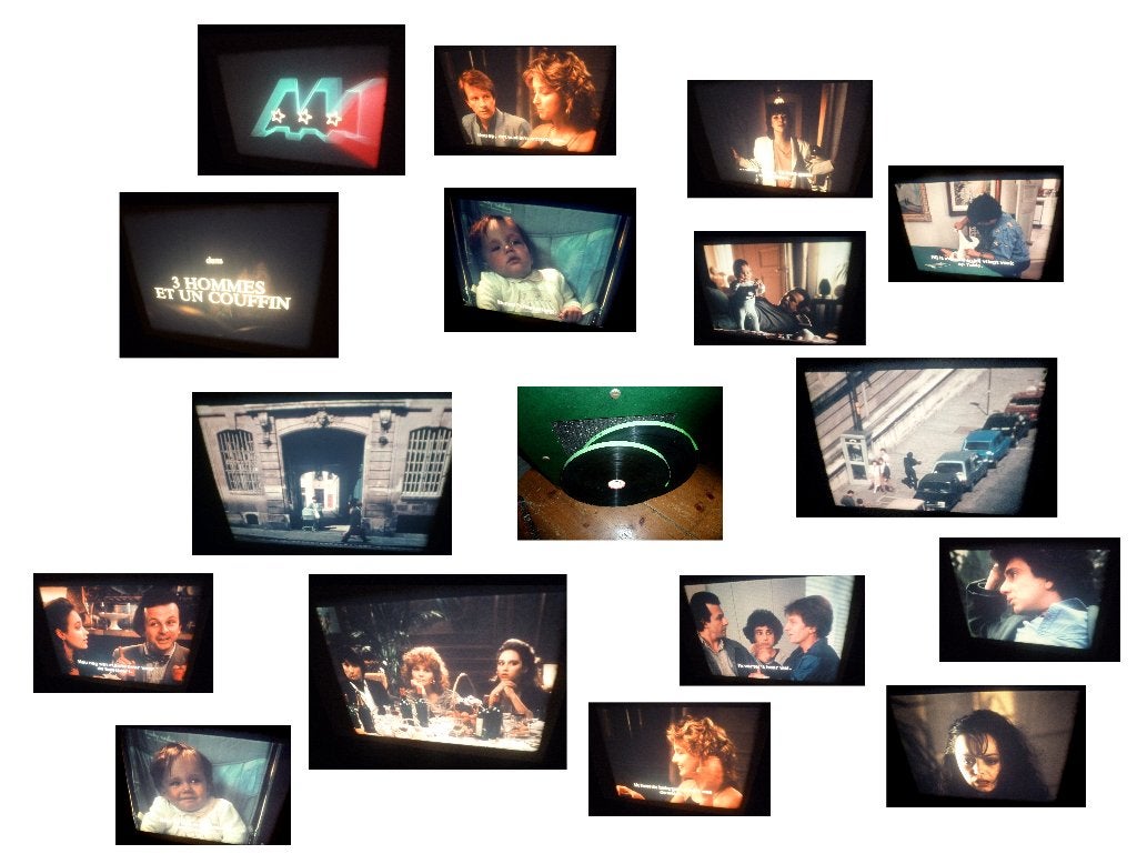 16mm speelfilm 3 hommes et un couffin - 1985 heel mooi, Ophalen of Verzenden, 16mm film