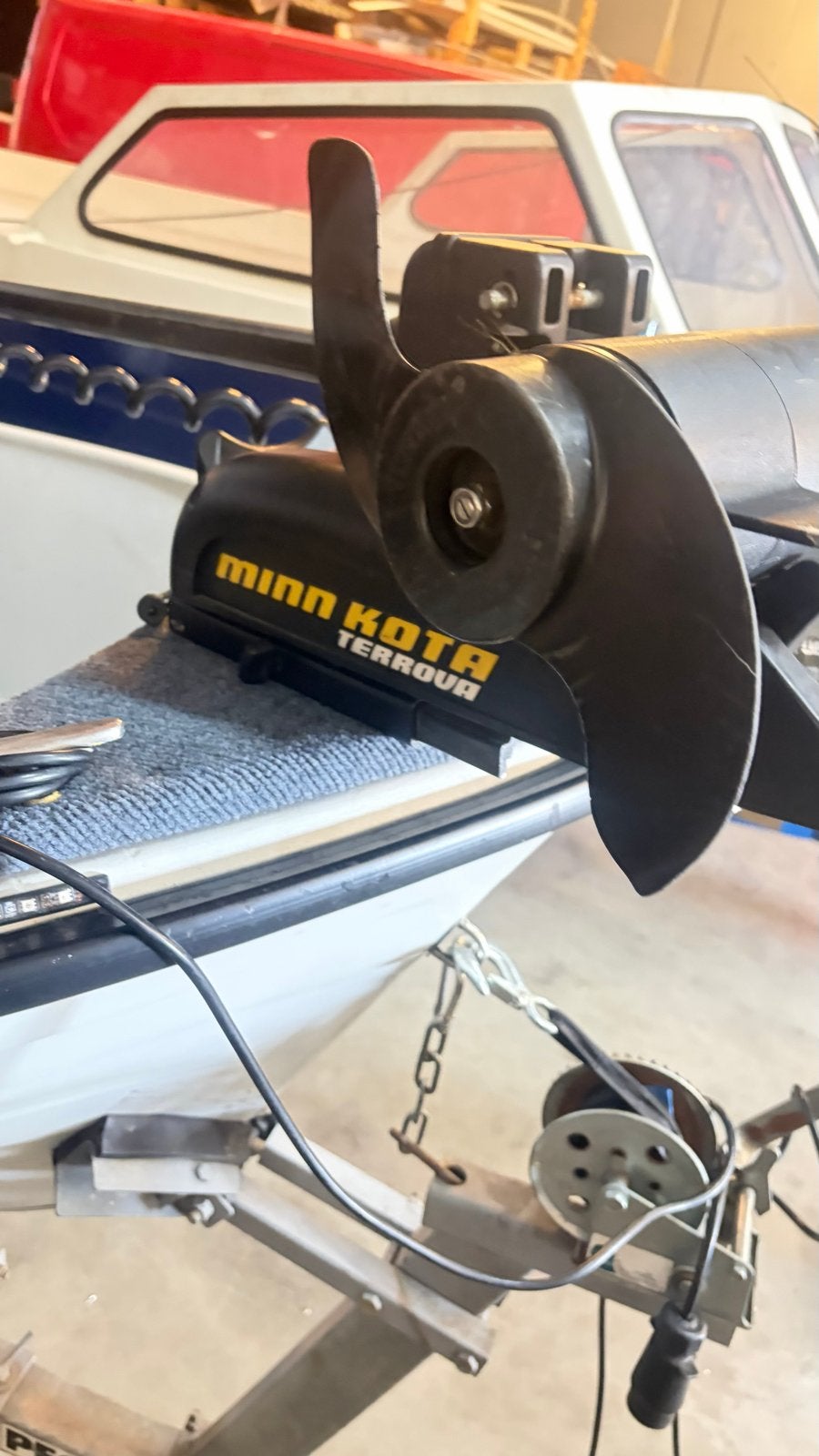 Minn Kota Terrova 80lbs met transducer, Watersport en Boten, Ophalen, Gebruikt, Motor en Techniek